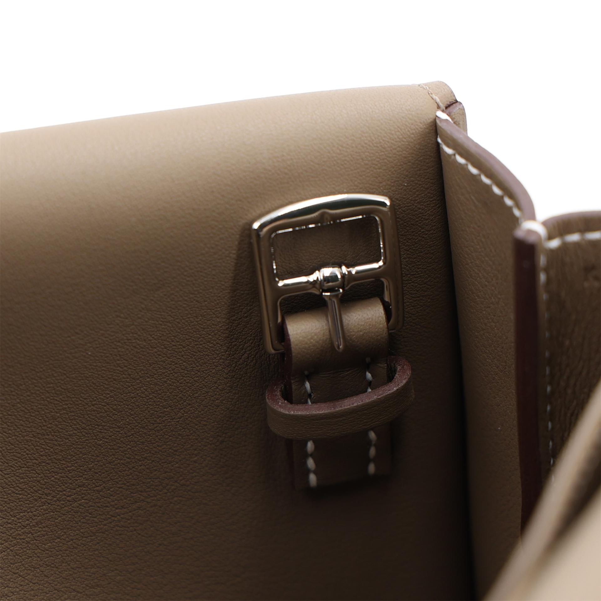 ランク N 新品 HERMÈS エルメス アルザンミニ エトゥープ (18) スイフト シルバー金具 K刻印 (2025) - 10