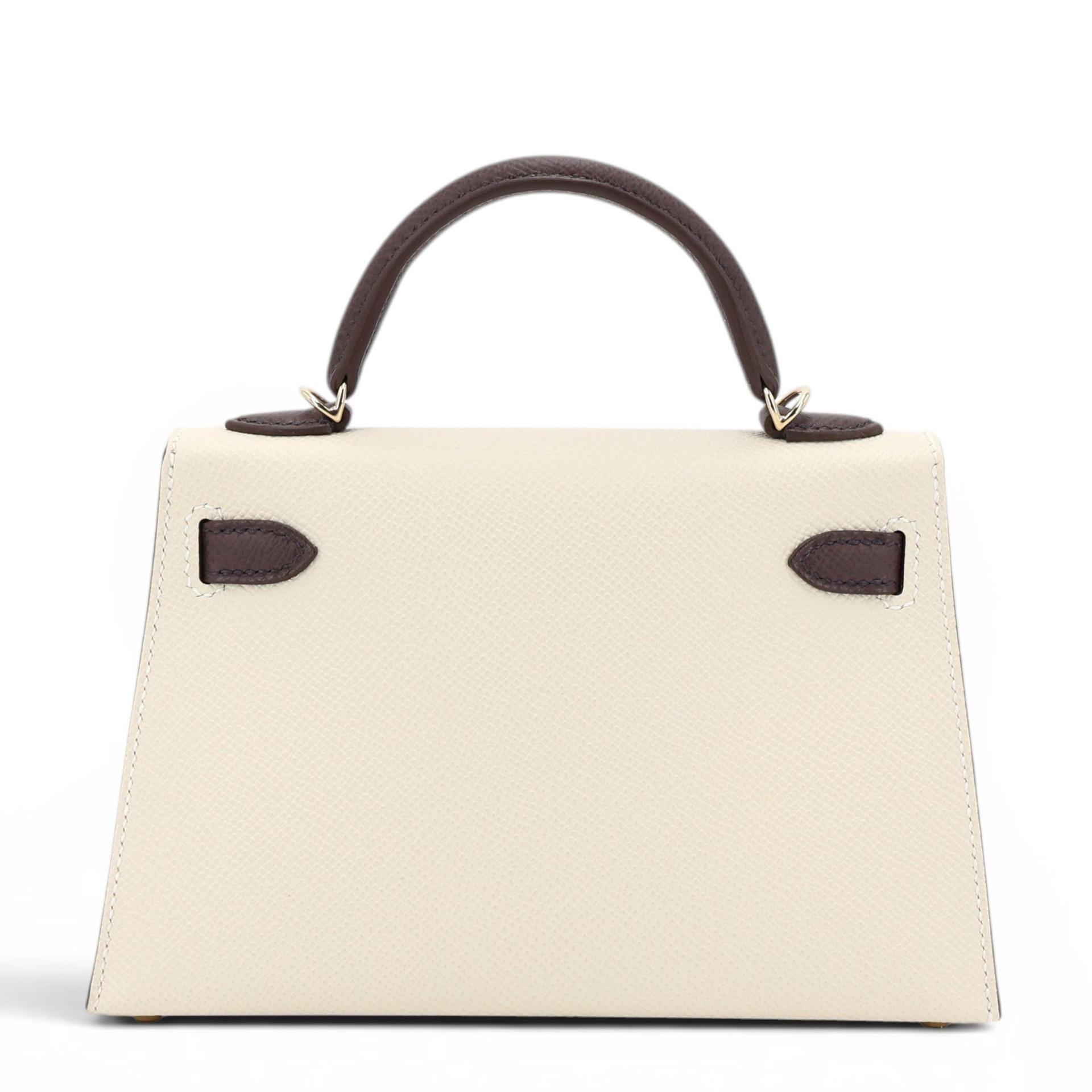ランク N 新品 HERMÈS エルメス スペシャルオーダー ミニケリー2 ルージュセリエ (0G) クレ (10) エプソン シャンパンゴールド金具 K刻印 (2025) - 2