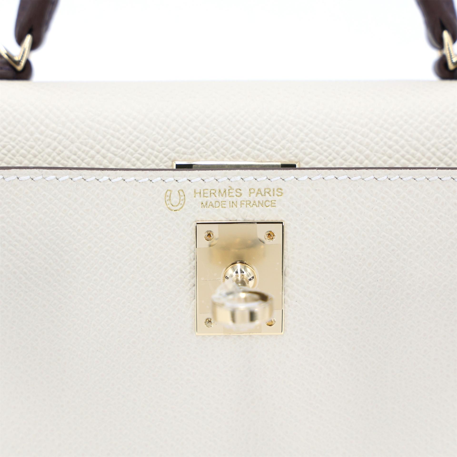 ランク N 新品 HERMÈS エルメス スペシャルオーダー ミニケリー2 ルージュセリエ (0G) クレ (10) エプソン シャンパンゴールド金具 K刻印 (2025) - 10