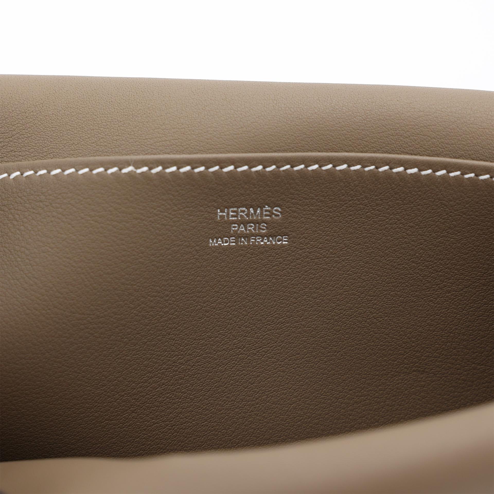 ランク N 新品 HERMÈS エルメス アルザンミニ エトゥープ (18) スイフト シルバー金具 K刻印 (2025) - 11