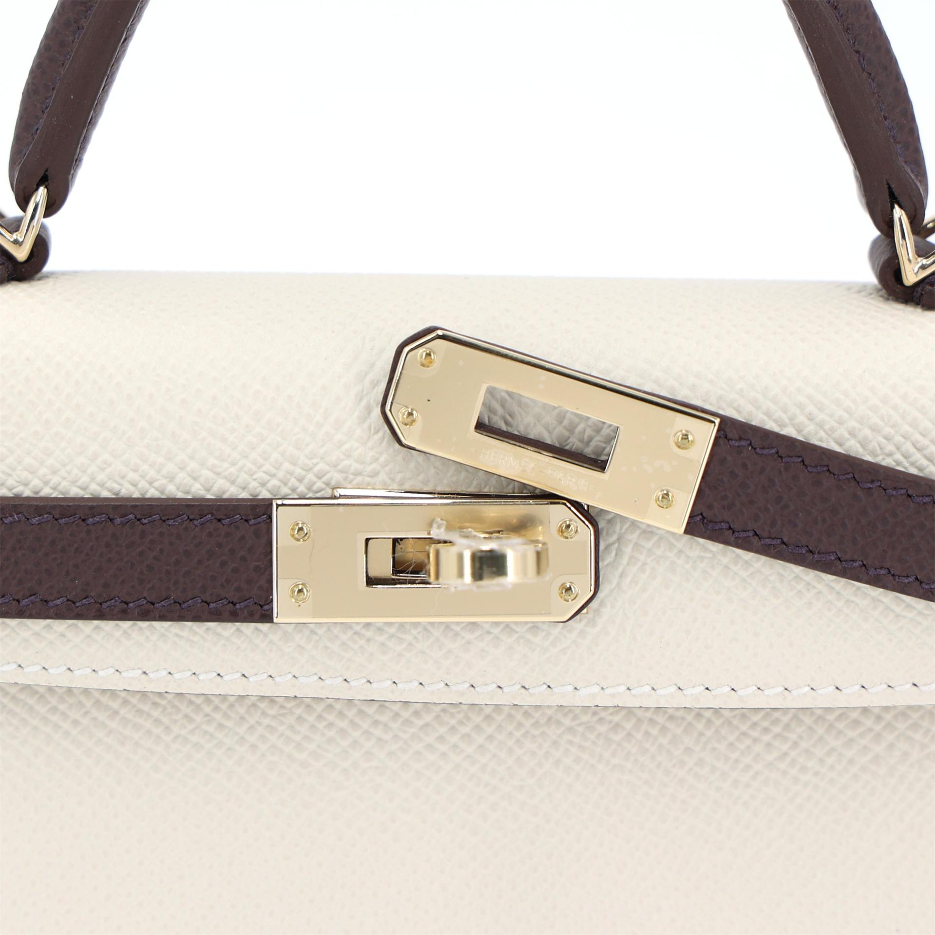 ランク N 新品 HERMÈS エルメス スペシャルオーダー ミニケリー2 ルージュセリエ (0G) クレ (10) エプソン シャンパンゴールド金具 K刻印 (2025) - 8
