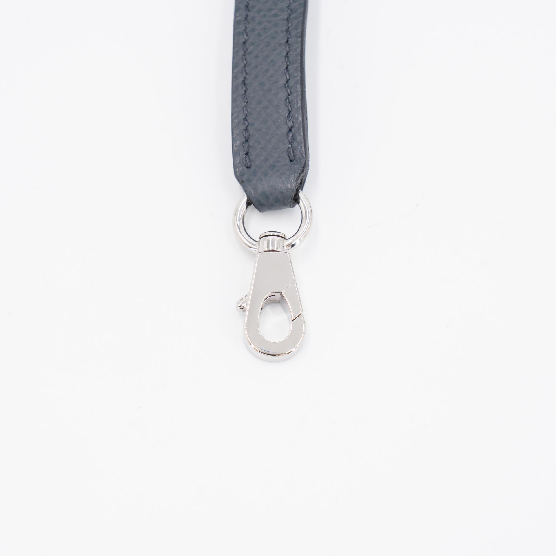 Excellent ( Rank SA ) HERMÈS Hermesaway phone case Gris misty (H0) Bleu Zanzibar (B3) Noir (89) Epsom Palladium hardware W (2024) - 18