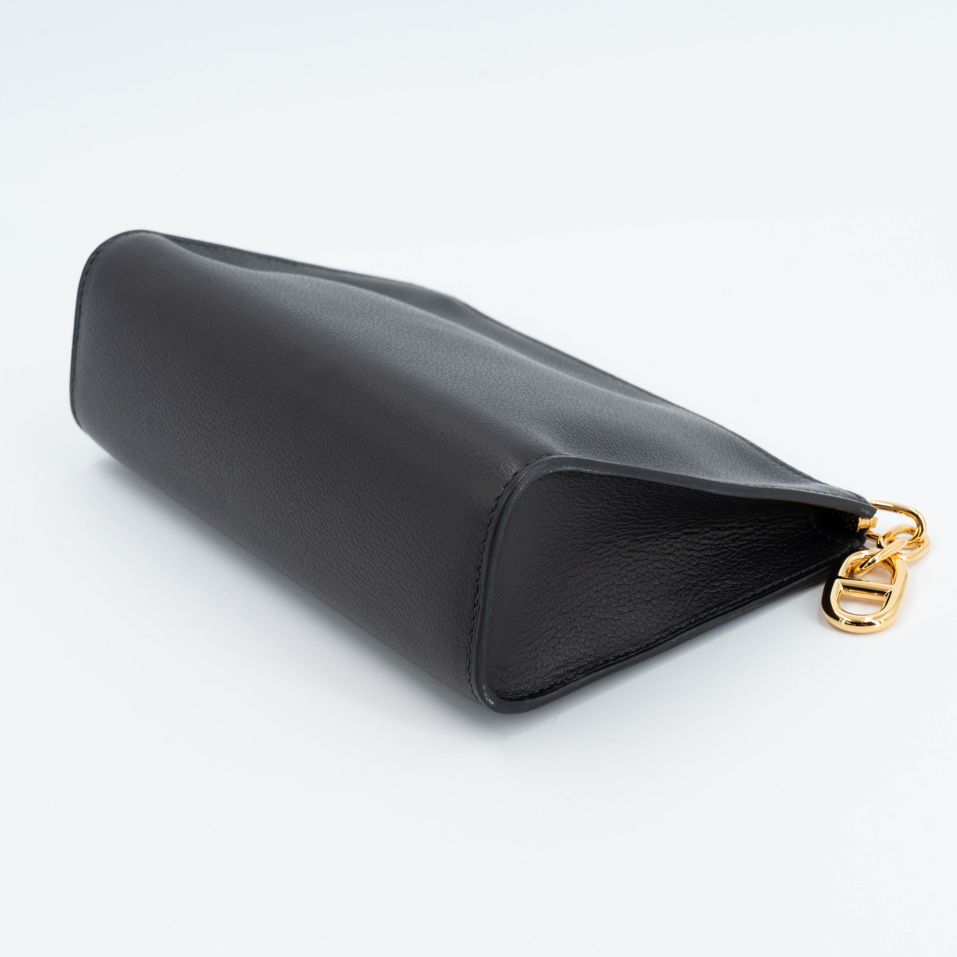 未使用保存品 HERMÈS 愛馬仕 Zipengo Chaine d'Ancre PM 錨鏈手拿包 / 收納包 89 黑色 Noir (Black) Evergrain皮 金扣 B刻 2023年 - 5