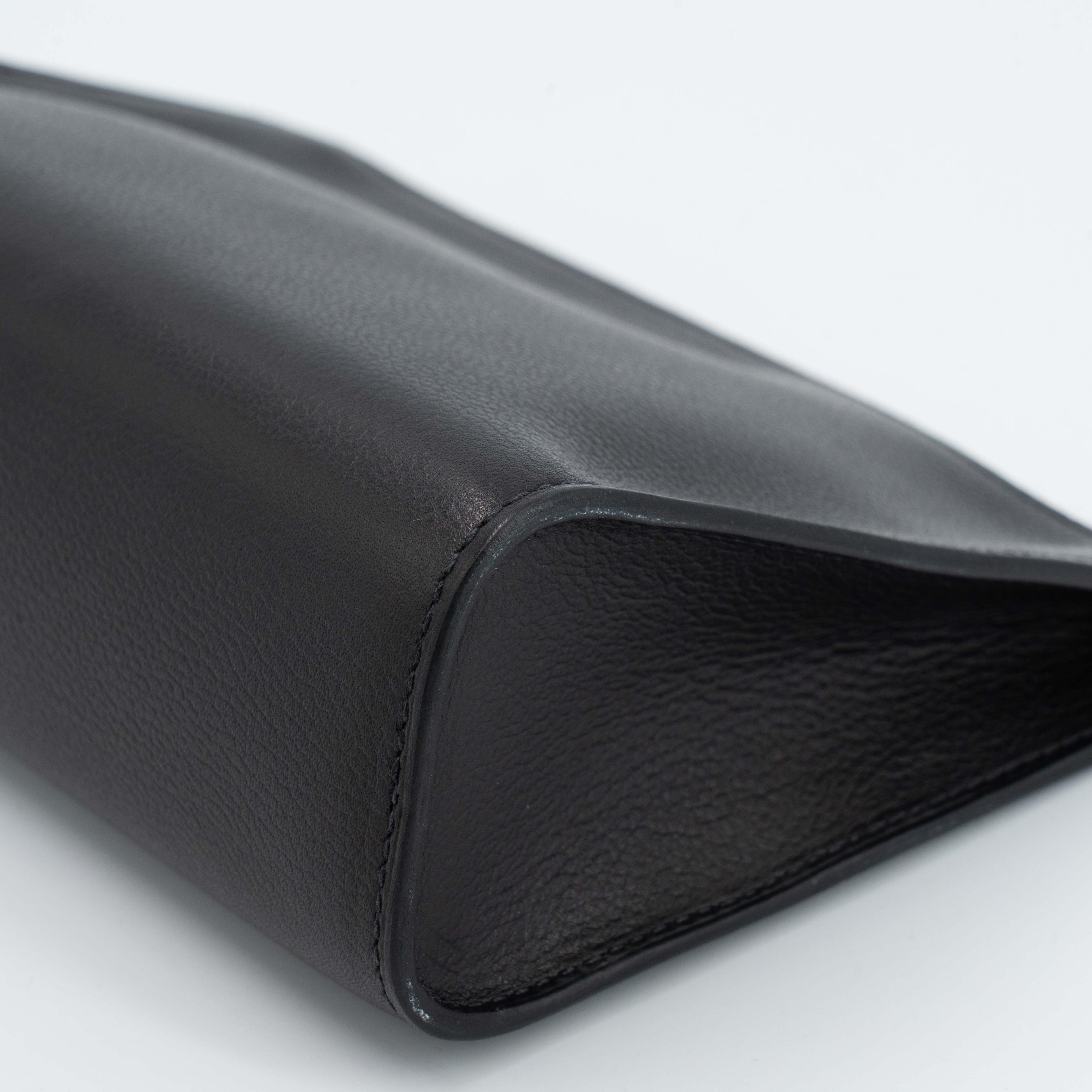 未使用保存品 HERMÈS 愛馬仕 Zipengo Chaine d'Ancre PM 錨鏈手拿包 / 收納包 89 黑色 Noir (Black) Evergrain皮 金扣 B刻 2023年 - 8