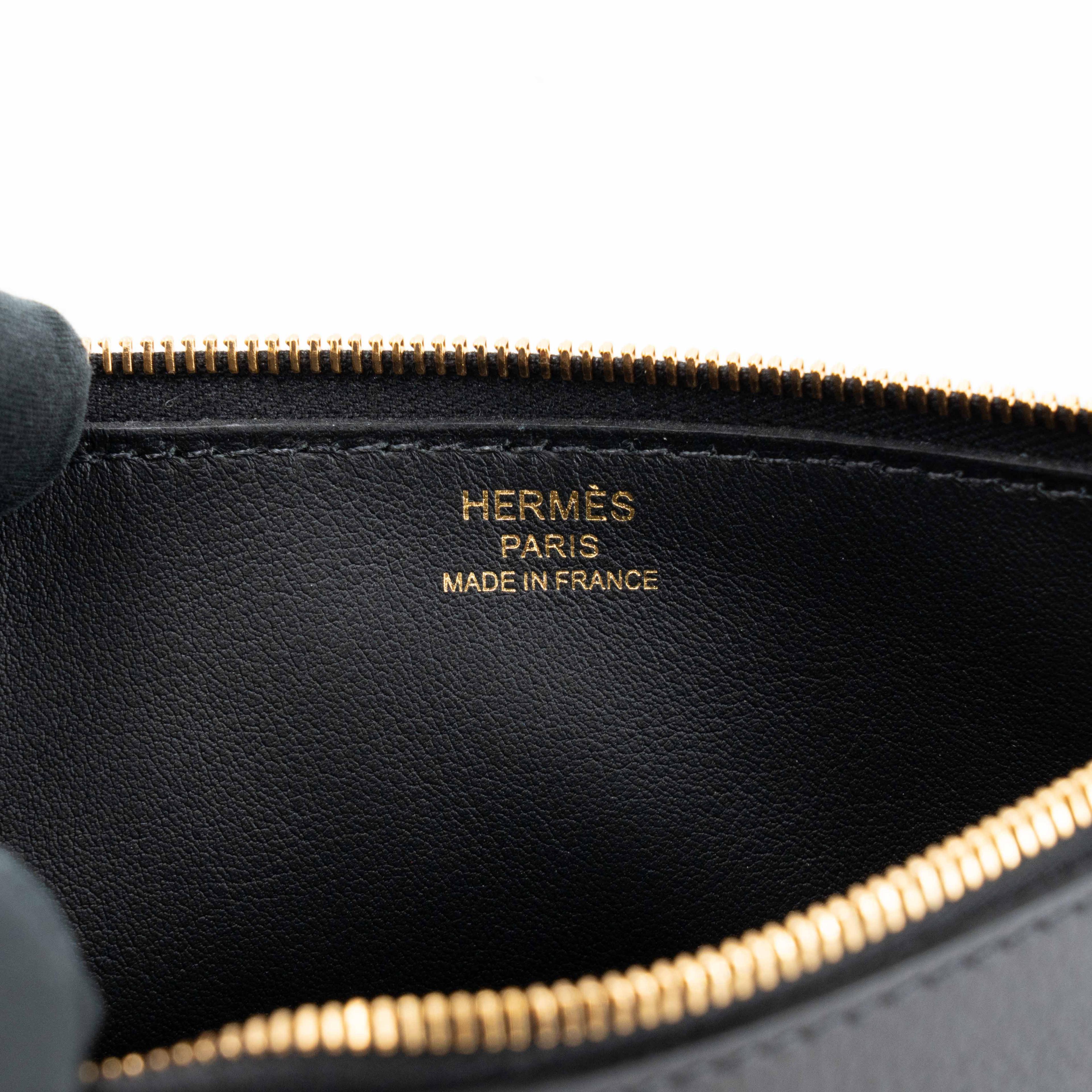未使用保存品 HERMÈS 愛馬仕 Zipengo Chaine d'Ancre PM 錨鏈手拿包 / 收納包 89 黑色 Noir (Black) Evergrain皮 金扣 B刻 2023年 - 15
