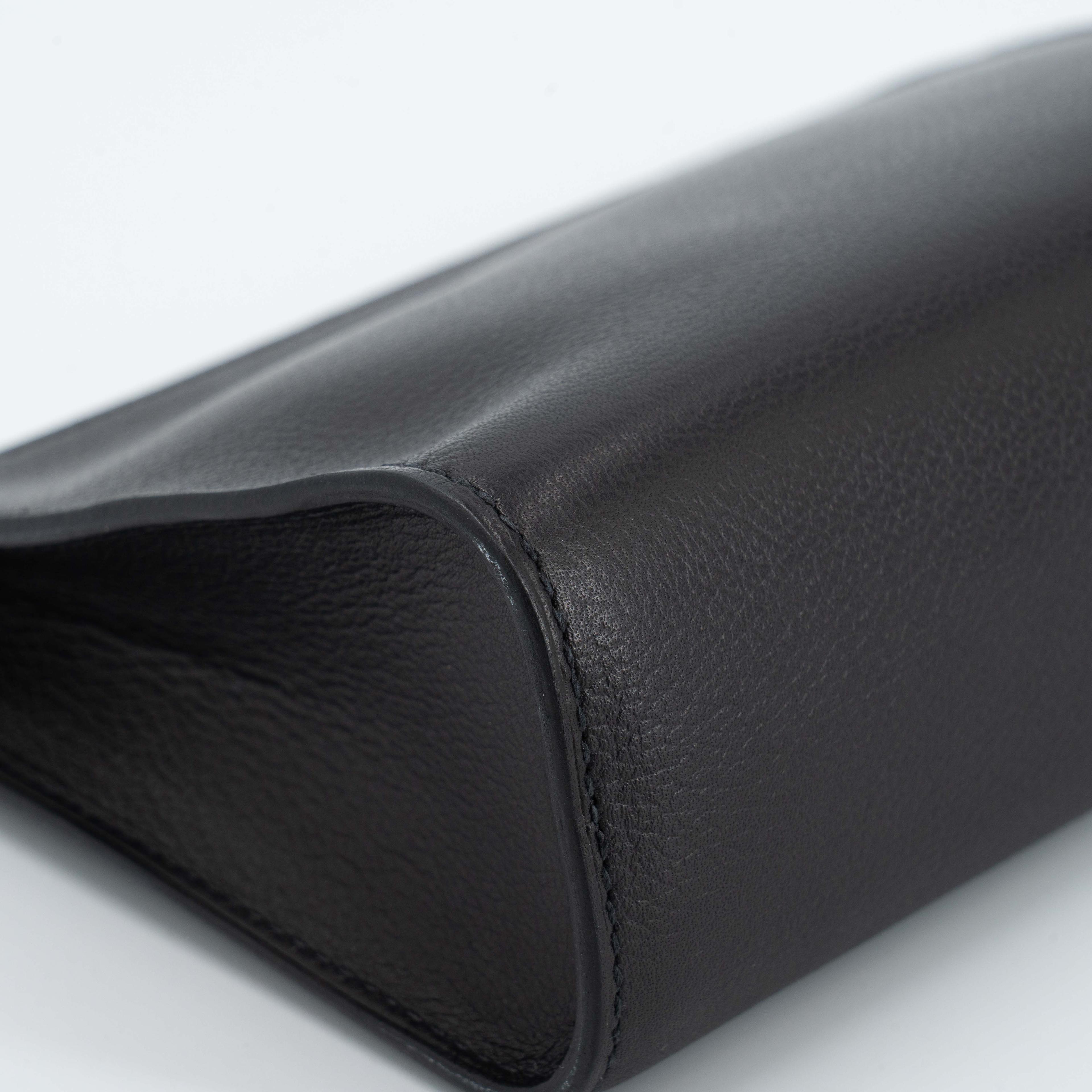未使用保存品 HERMÈS 愛馬仕 Zipengo Chaine d'Ancre PM 錨鏈手拿包 / 收納包 89 黑色 Noir (Black) Evergrain皮 金扣 B刻 2023年 - 10
