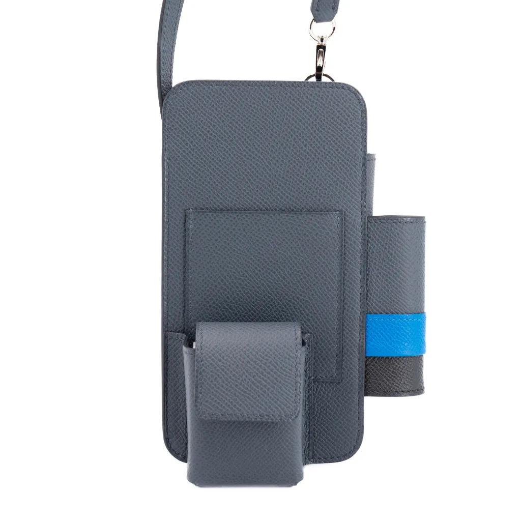 Hermesaway phone case Gris misty (H0) Bleu Zanzibar (B3) Noir (89)