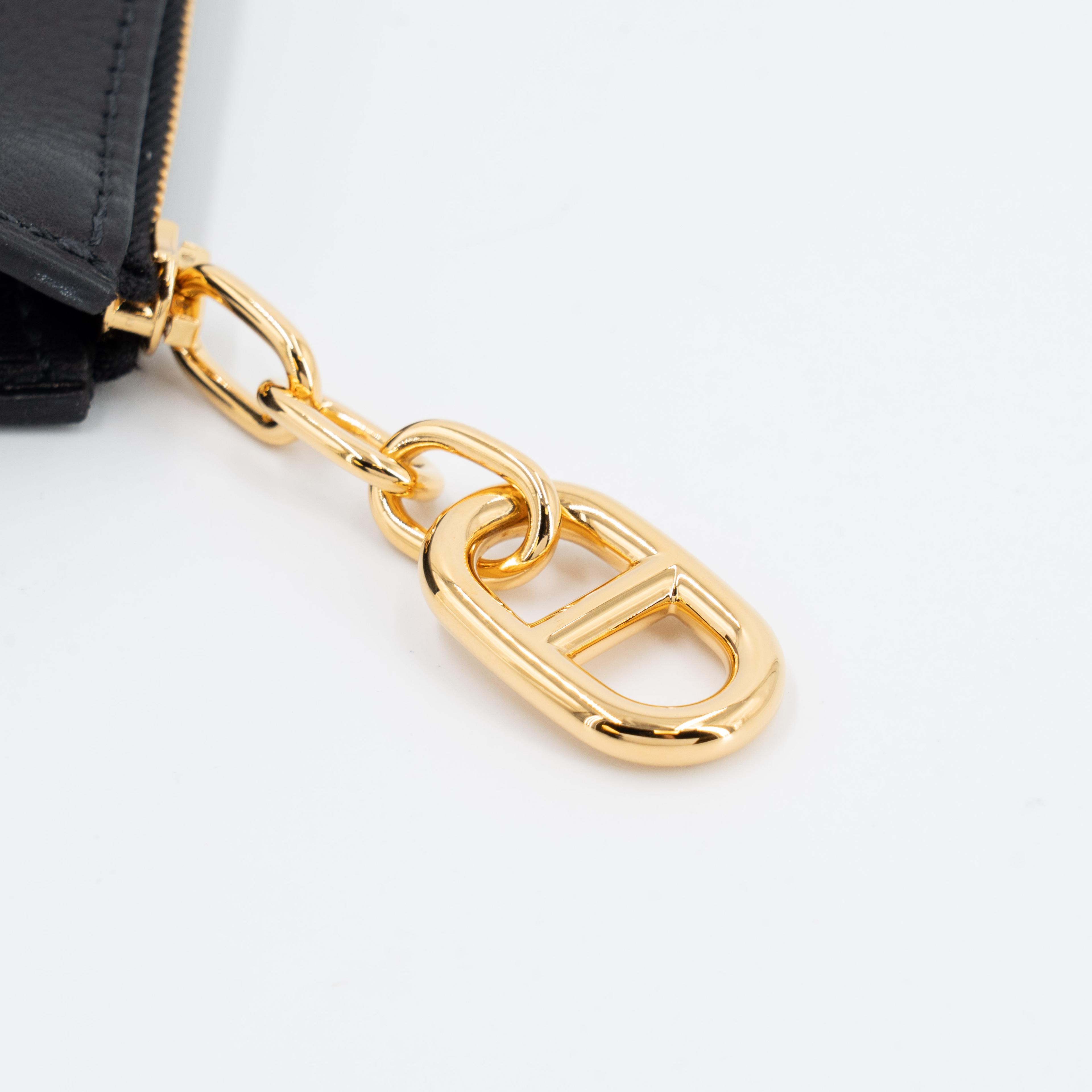 未使用保存品 HERMÈS 愛馬仕 Zipengo Chaine d'Ancre PM 錨鏈手拿包 / 收納包 89 黑色 Noir (Black) Evergrain皮 金扣 B刻 2023年 - 11