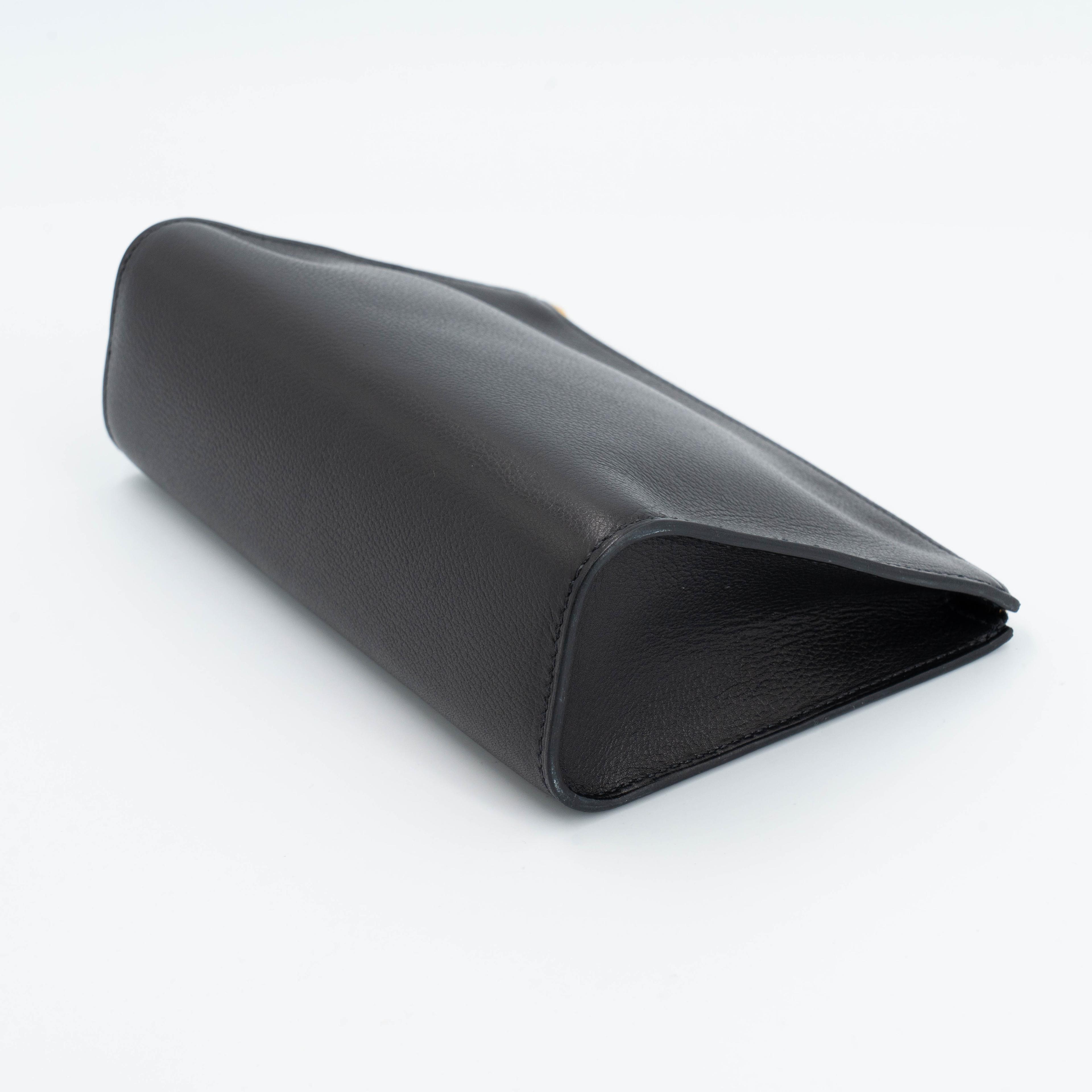 未使用保存品 HERMÈS 愛馬仕 Zipengo Chaine d'Ancre PM 錨鏈手拿包 / 收納包 89 黑色 Noir (Black) Evergrain皮 金扣 B刻 2023年 - 4
