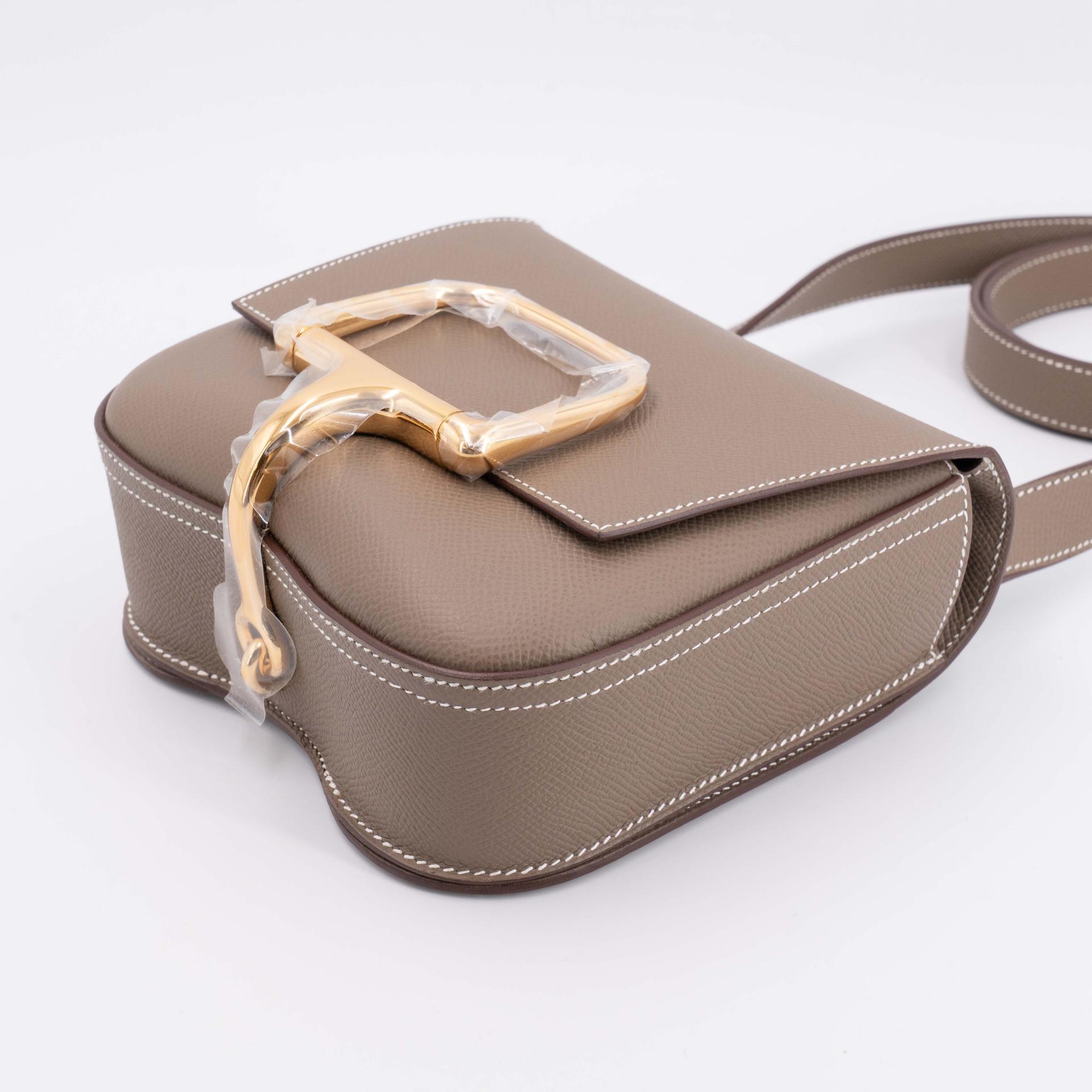 ランク NS 未使用品 HERMÈS エルメス デッラカヴァレリア ミニ エトゥープ (18) エプソン ゴールド金具 B刻印 (2023) - 10