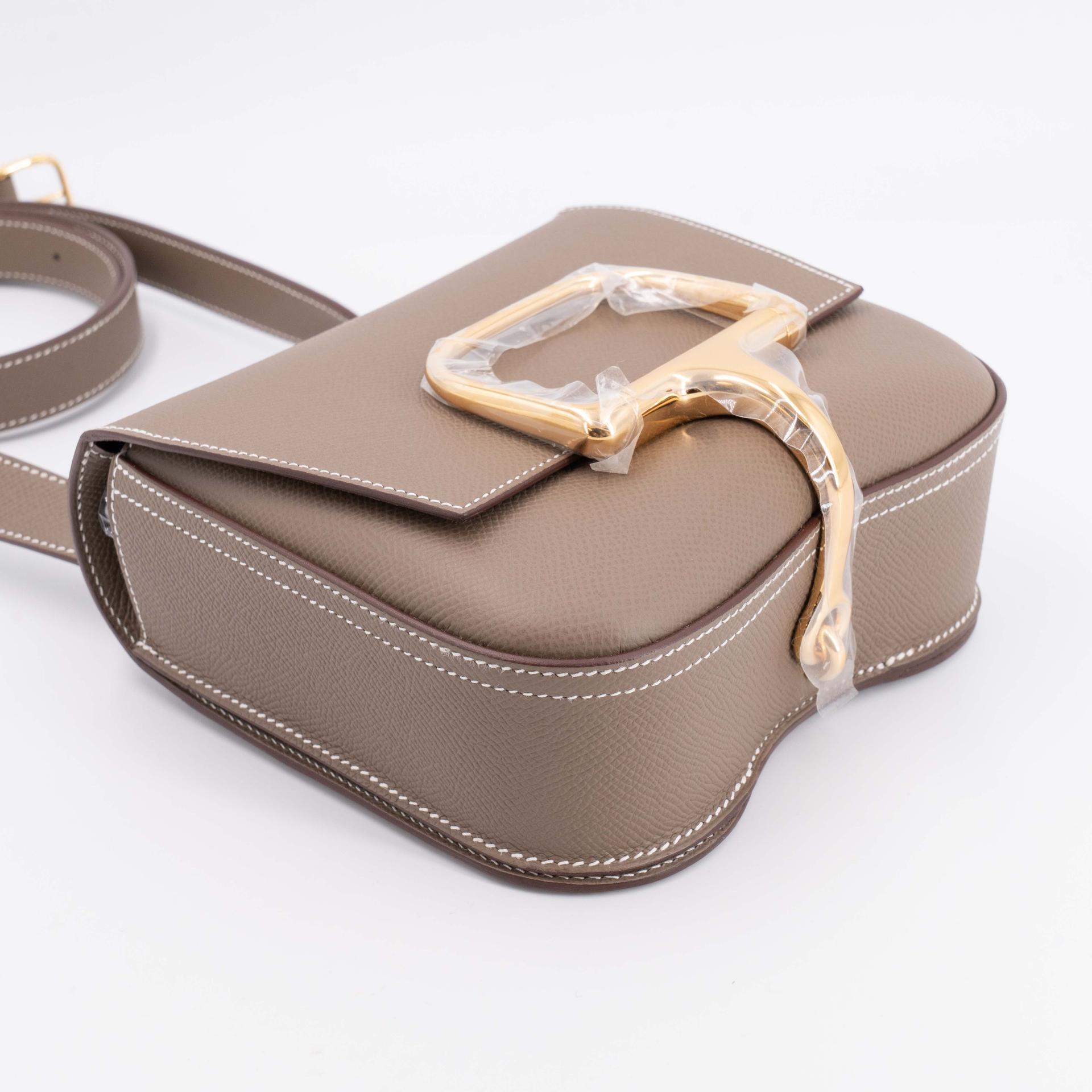 ランク NS 未使用品 HERMÈS エルメス デッラカヴァレリア ミニ エトゥープ (18) エプソン ゴールド金具 B刻印 (2023) - 9