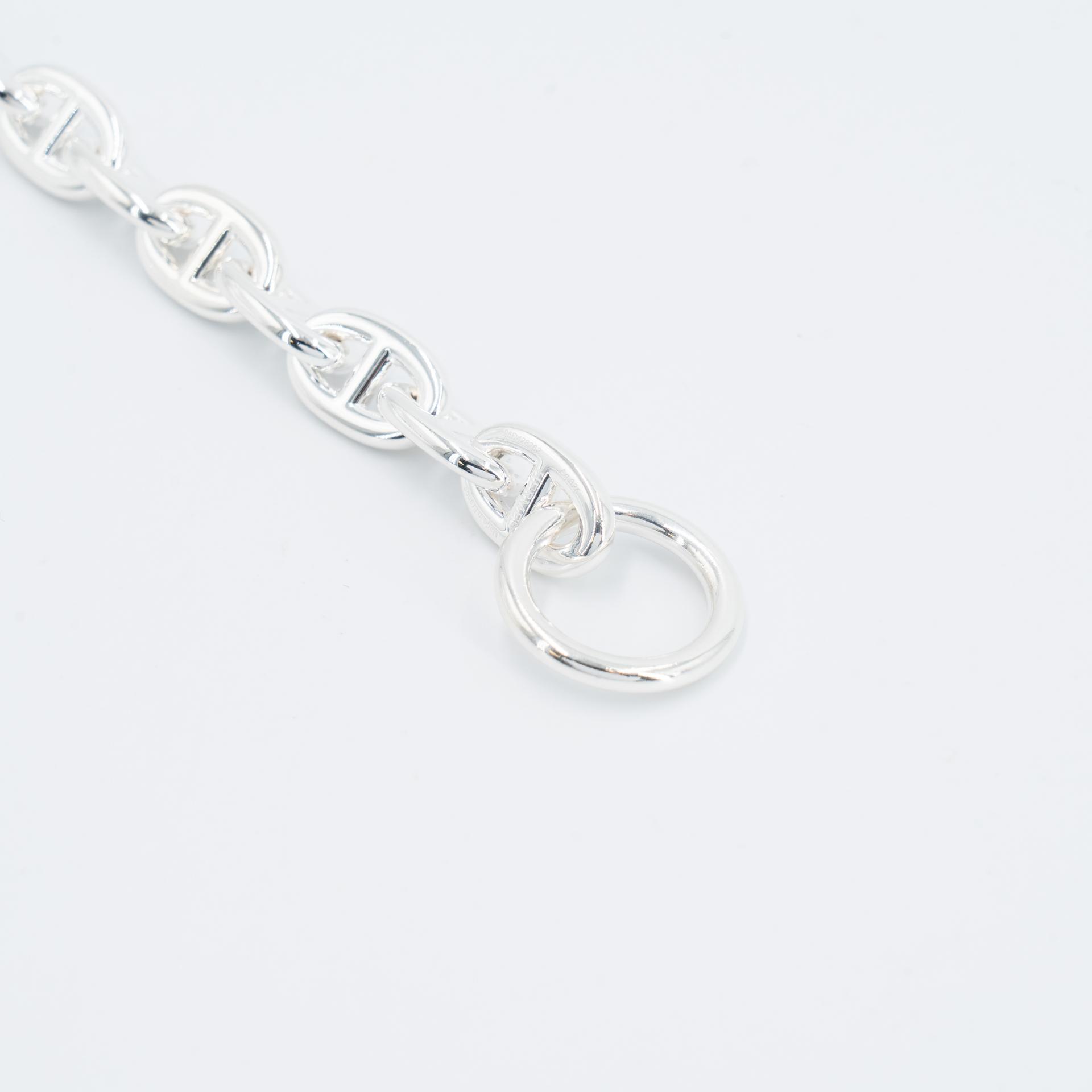 Brand New ( Rank N ) HERMÈS Chaine d'Ancre Bracelet 14M Silver Silver 925 - 4