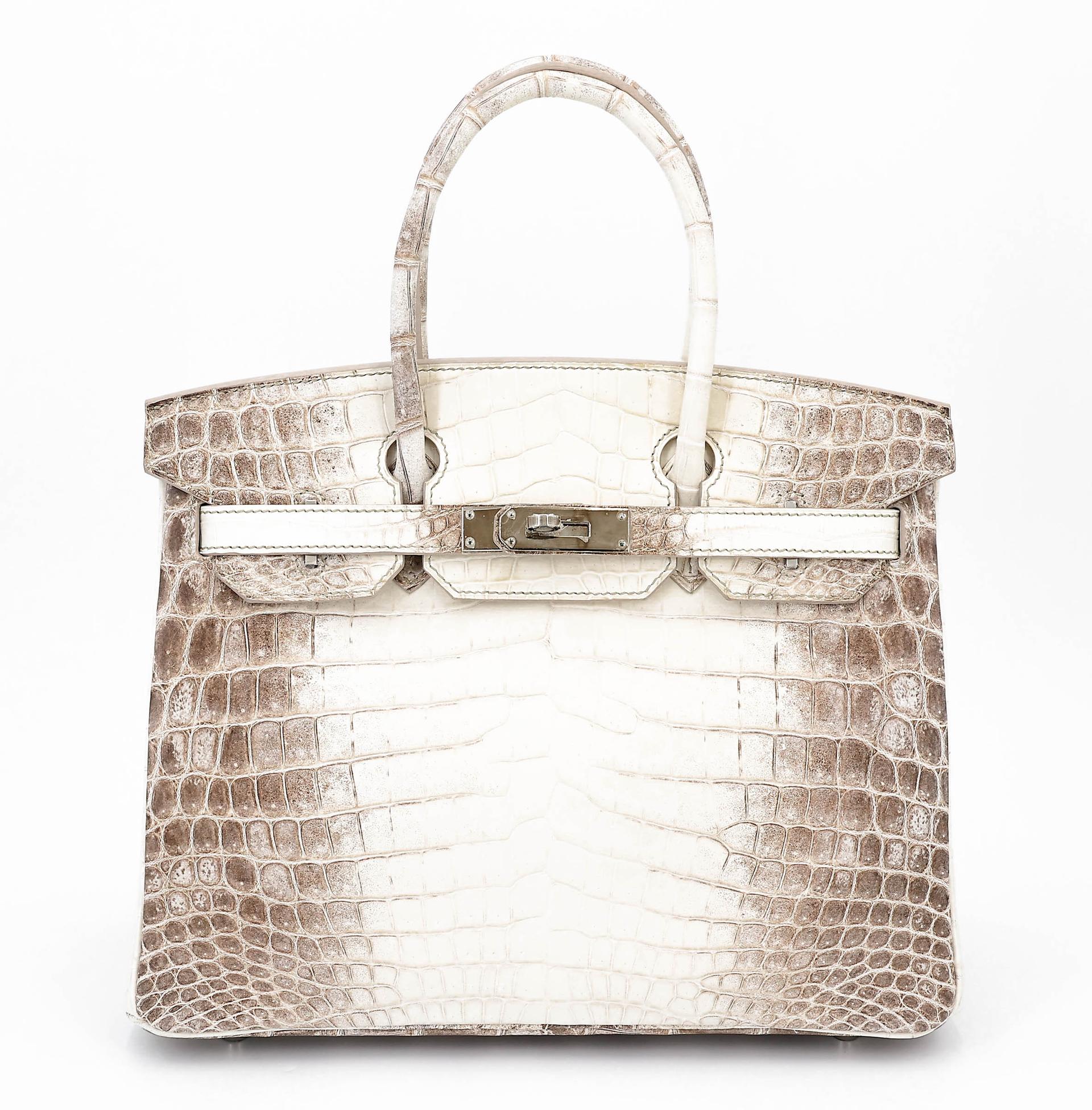 ランク SA HERMÈS エルメス 限定品 バーキン30 ヒマラヤ クロコダイル ニロティカス マット シルバー金具 X刻印 (2016) - 1