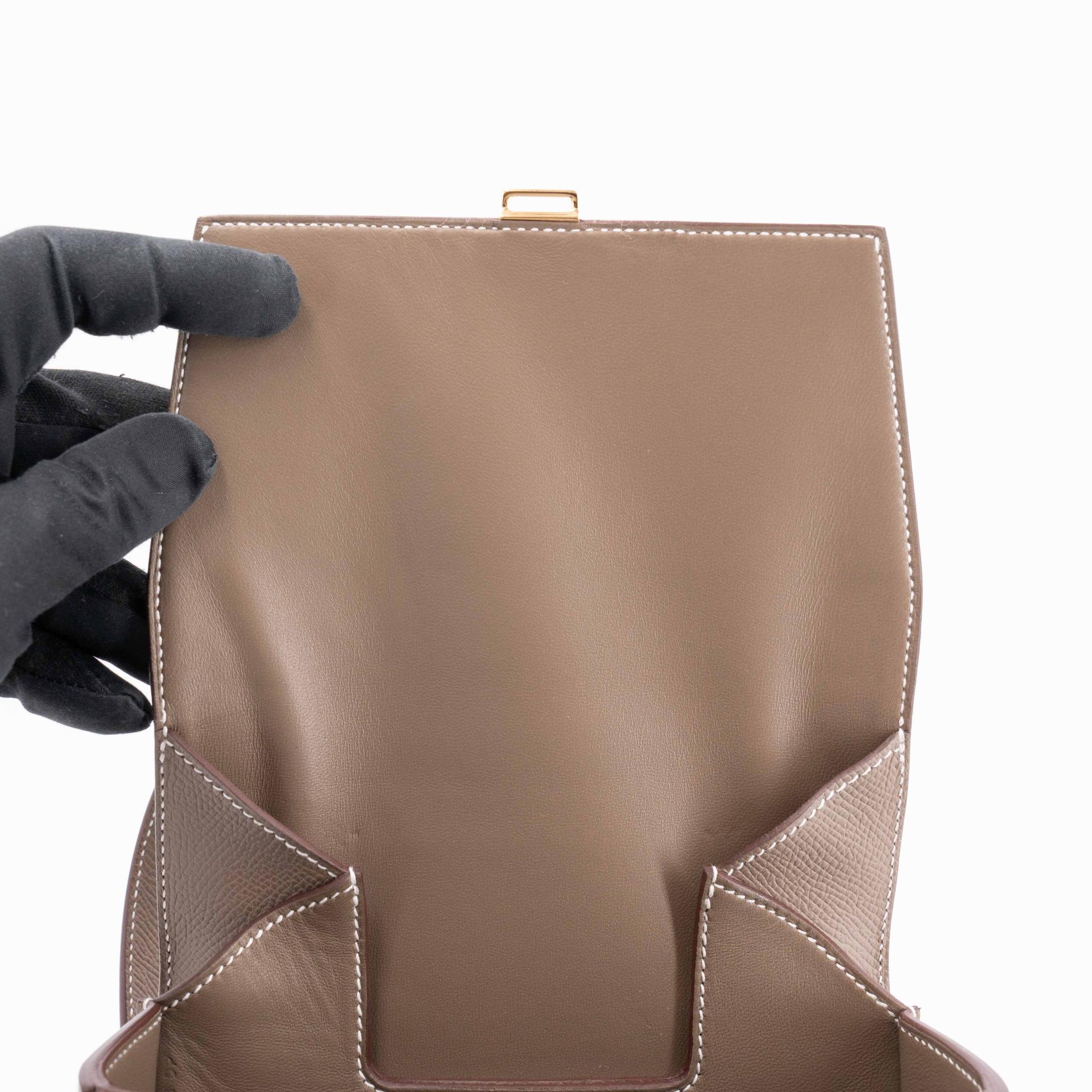 ランク NS 未使用品 HERMÈS エルメス デッラカヴァレリア ミニ エトゥープ (18) エプソン ゴールド金具 B刻印 (2023) - 17