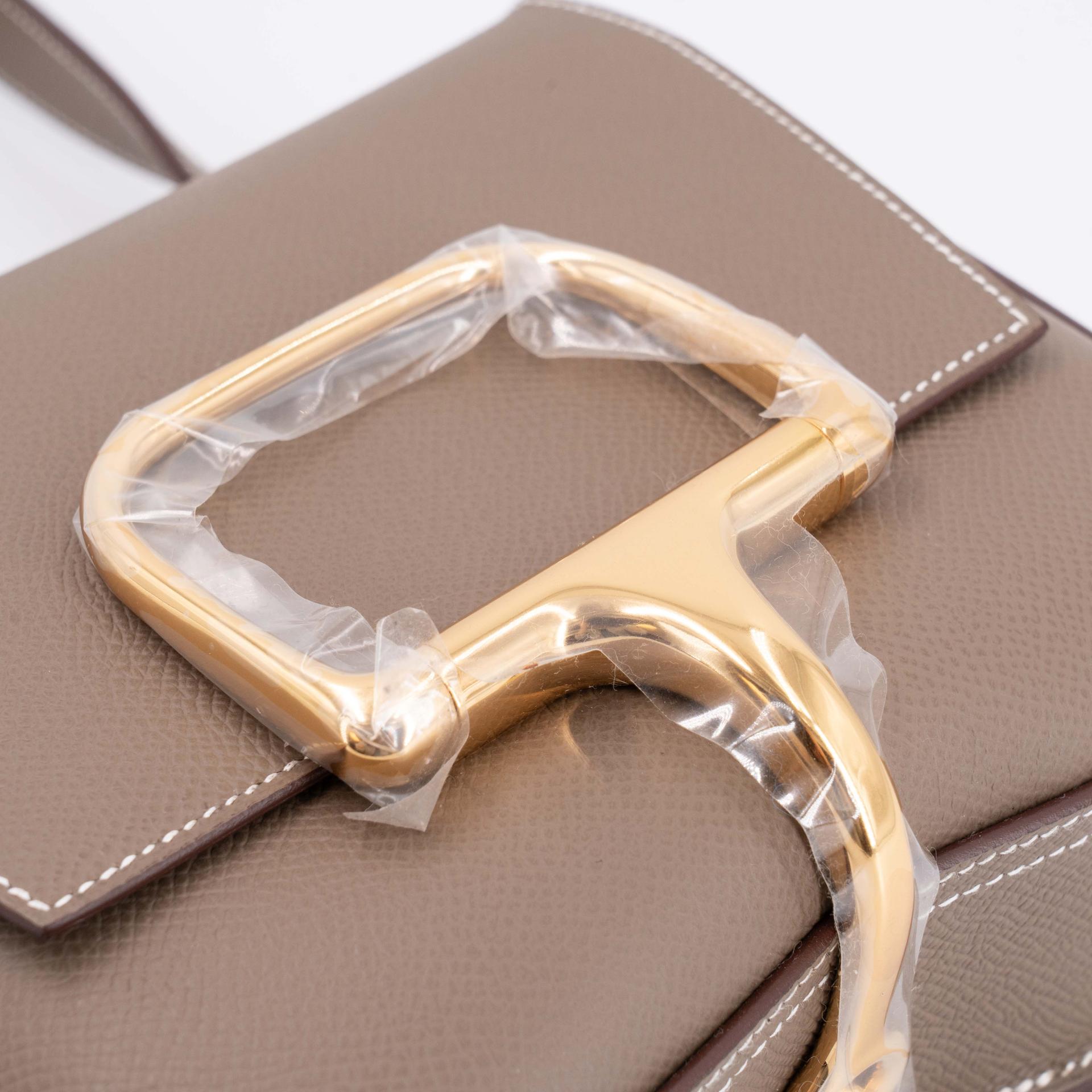 ランク NS 未使用品 HERMÈS エルメス デッラカヴァレリア ミニ エトゥープ (18) エプソン ゴールド金具 B刻印 (2023) - 7