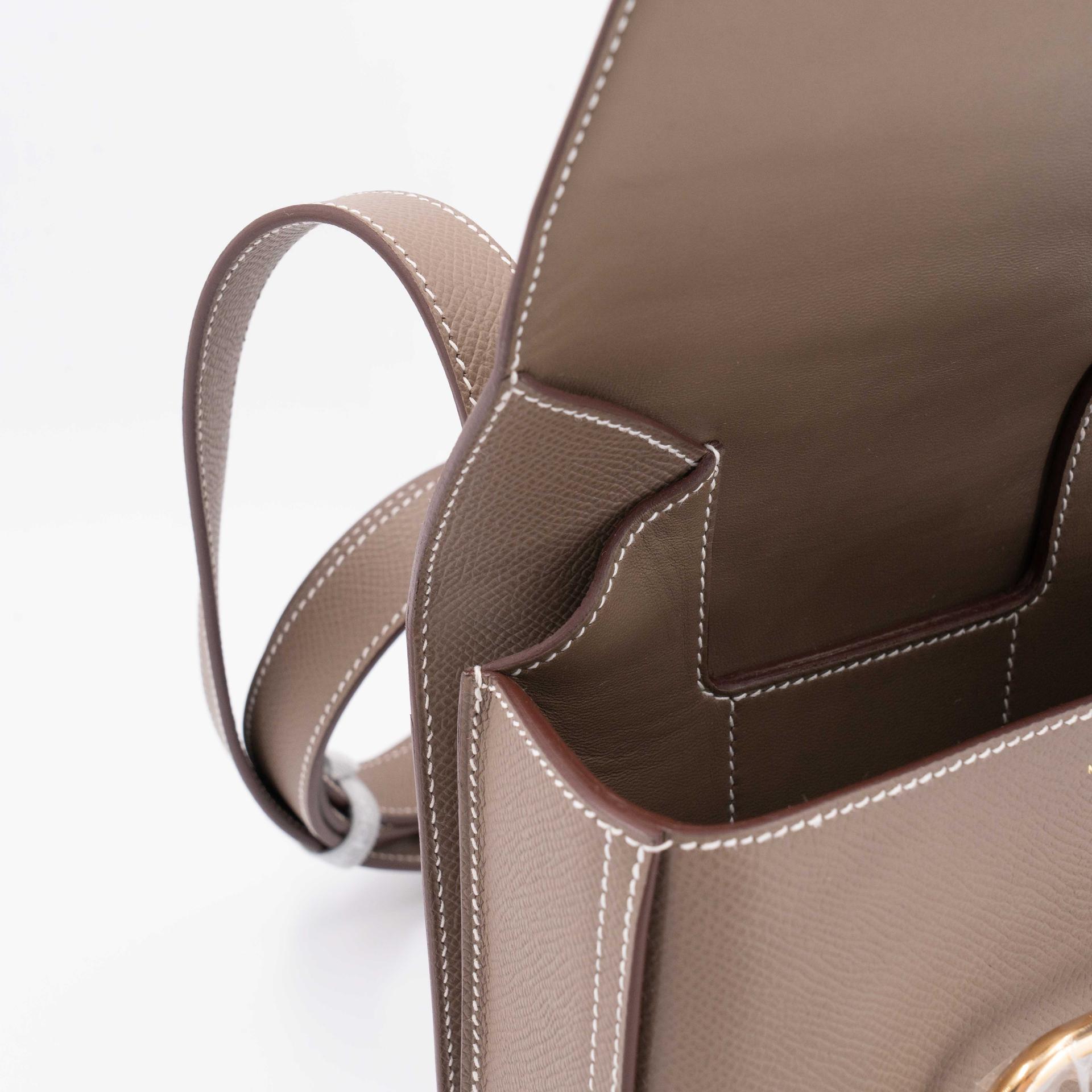 ランク NS 未使用品 HERMÈS エルメス デッラカヴァレリア ミニ エトゥープ (18) エプソン ゴールド金具 B刻印 (2023) - 15