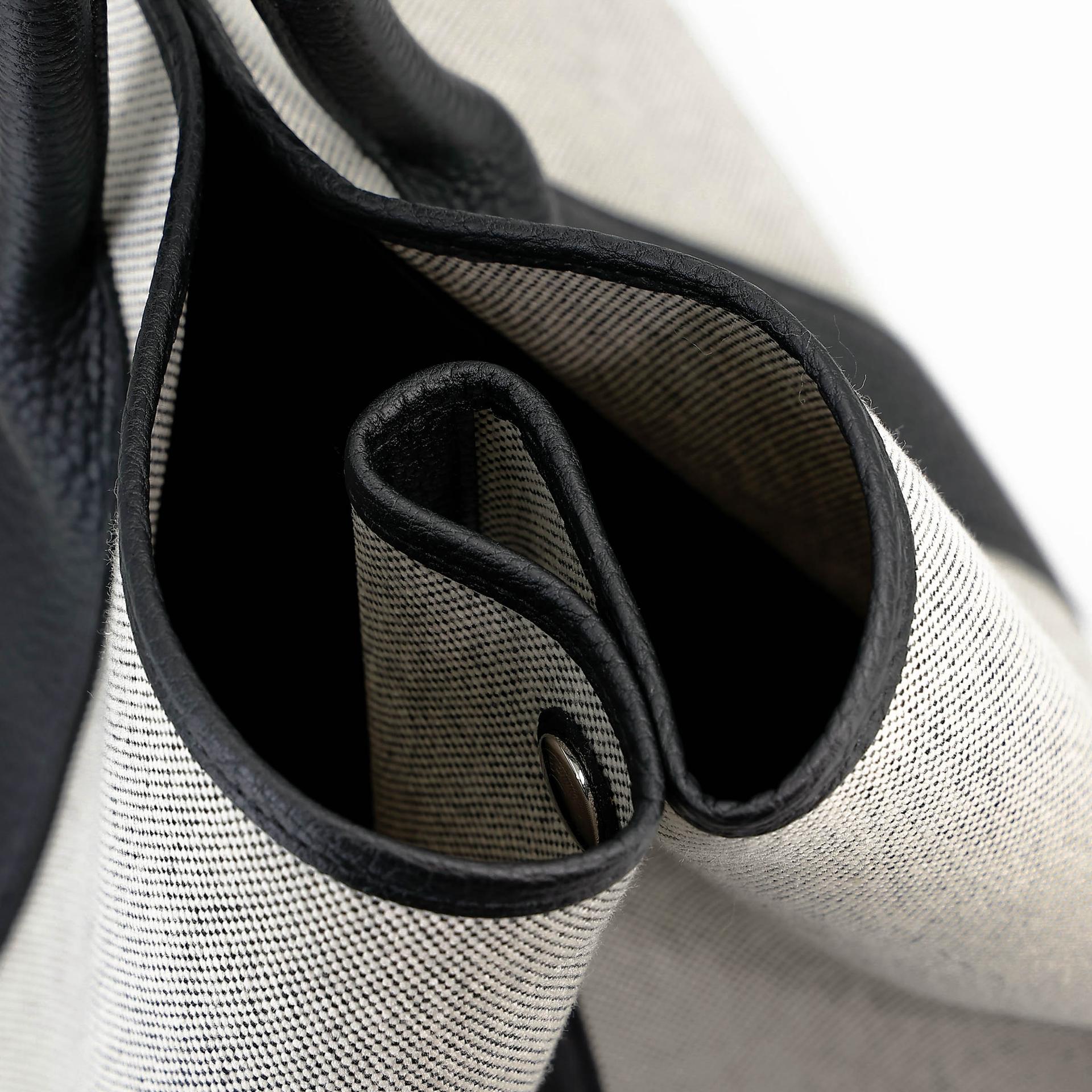 Unused ( Rank NS ) HERMÈS Neo Garden Voyage 41 Tote Bag Noir (89) Negonda Toile H canvas Palladium hardware K (2025) - 18