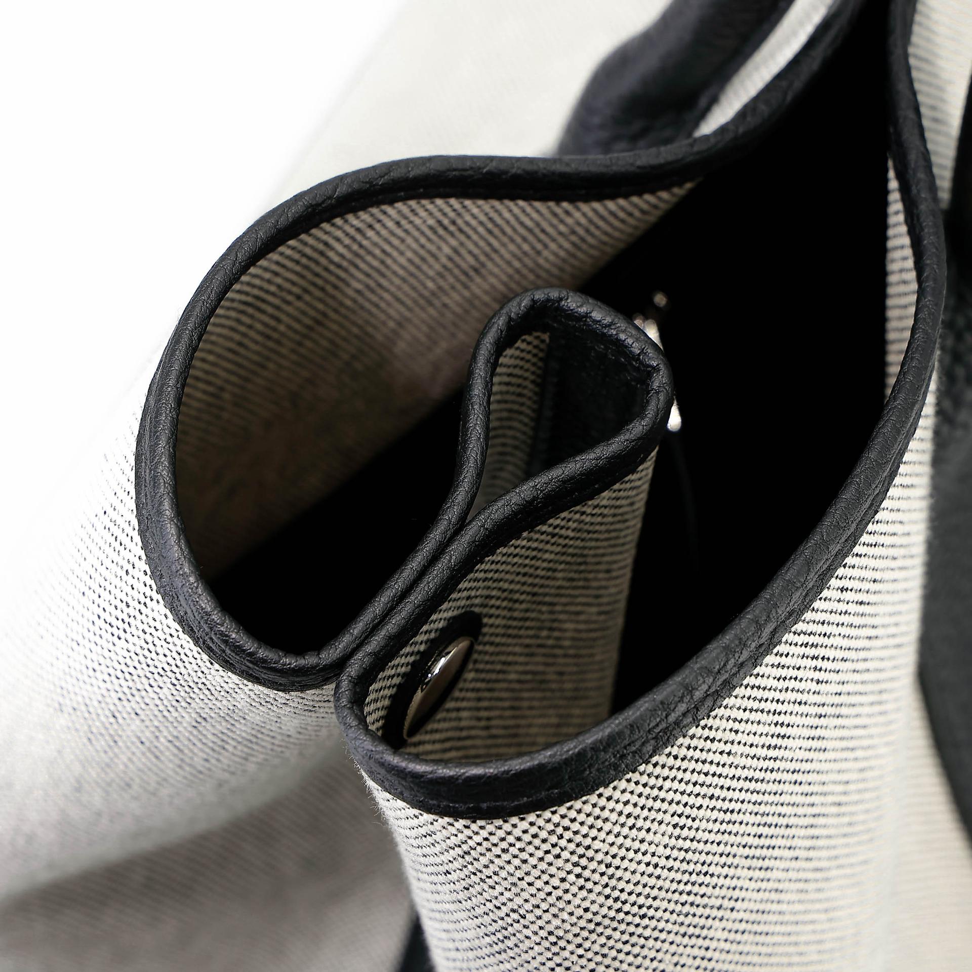 Unused ( Rank NS ) HERMÈS Neo Garden Voyage 41 Tote Bag Noir (89) Negonda Toile H canvas Palladium hardware K (2025) - 19