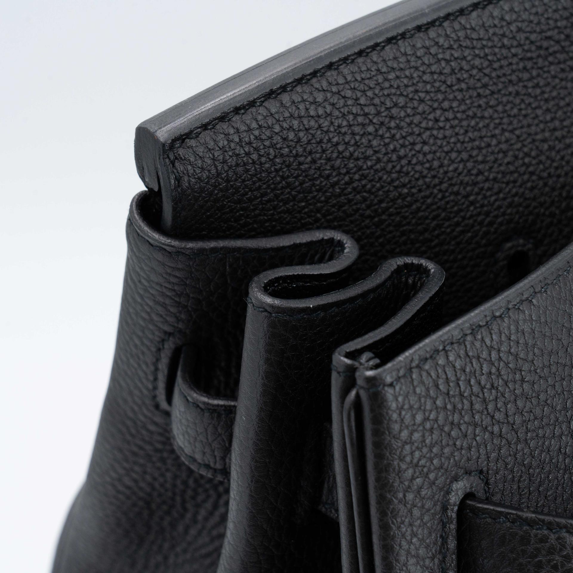 ランク NS 未使用品 HERMÈS エルメス バーキン35 ブラック (89) トゴ シルバー金具 R刻印 (2014) - 14