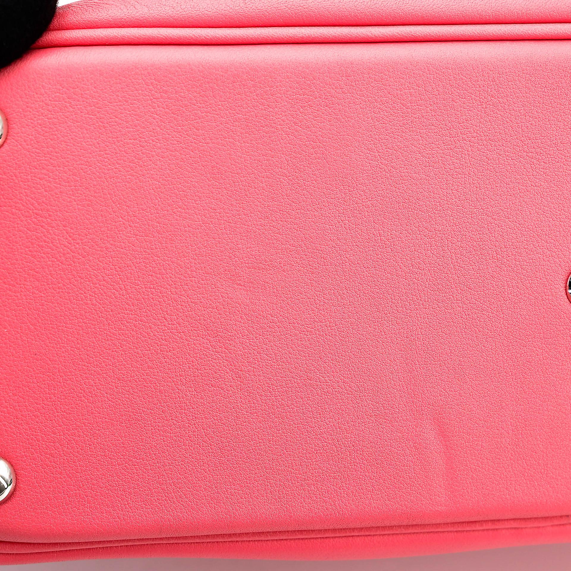 ランク SA HERMÈS エルメス ボリード27 ローズアザレ (8W) スイフト シルバー金具 A刻印 (2017) - 15