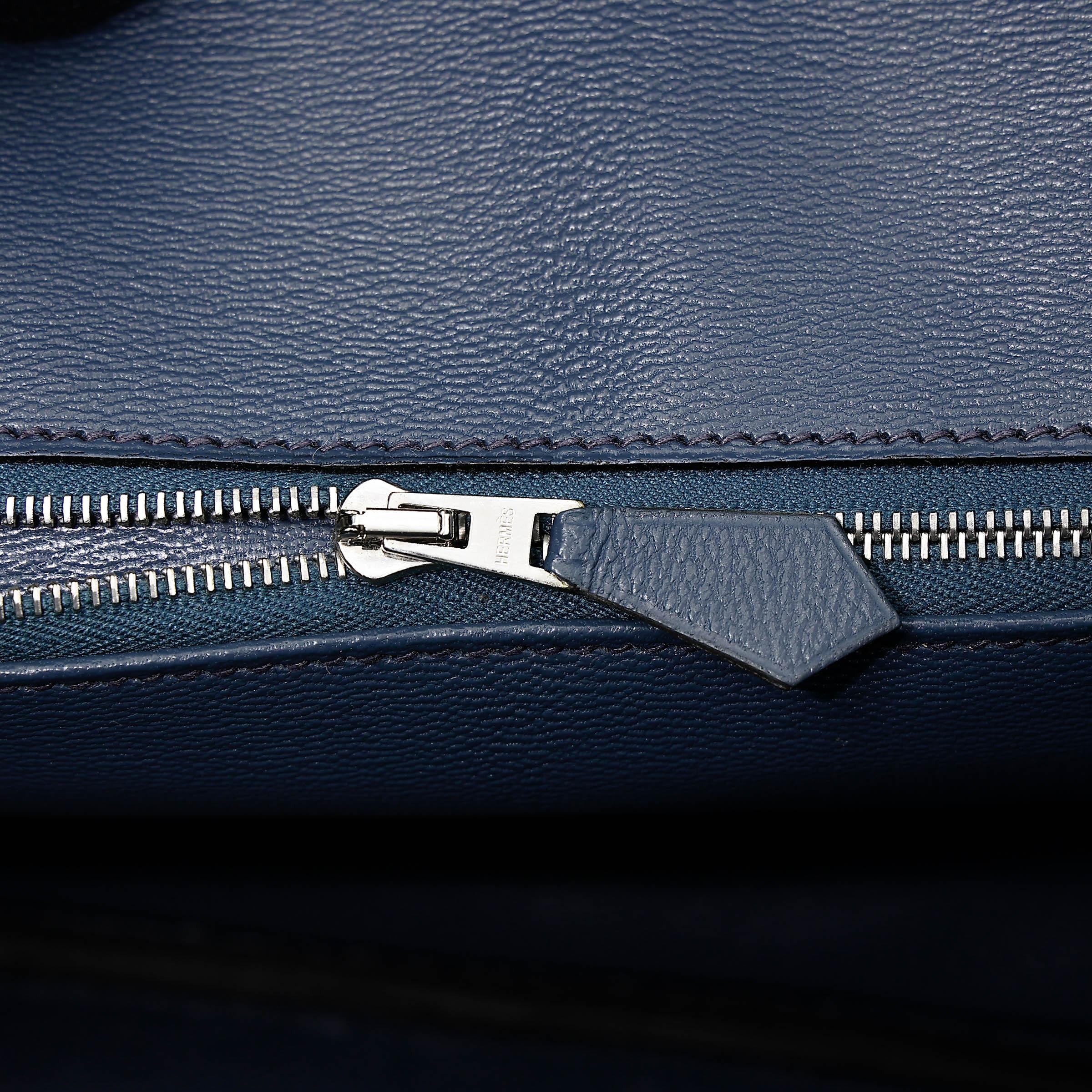 ランク NS 未使用品 HERMÈS エルメス バーキン30 ブラック (89) コルヴェール (1P) クロコダイル アリゲーター マット マットシルバー金具 □R刻印 (2014) - 14