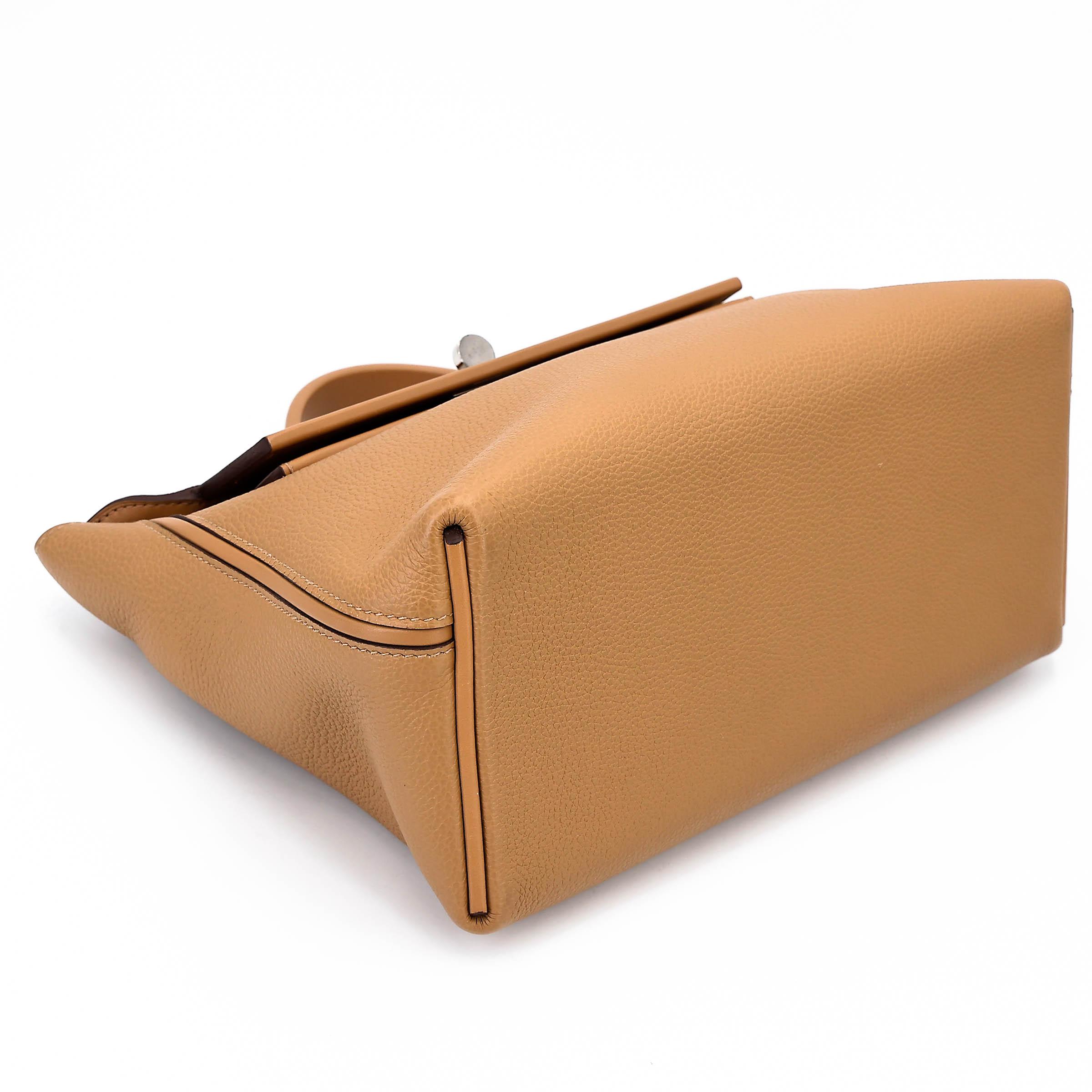 Very Good ( Rank A) HERMÈS 24/24 - 29 Biscuit (4B) Taurillon Maurice Palladium hardware Z (2021) - 5