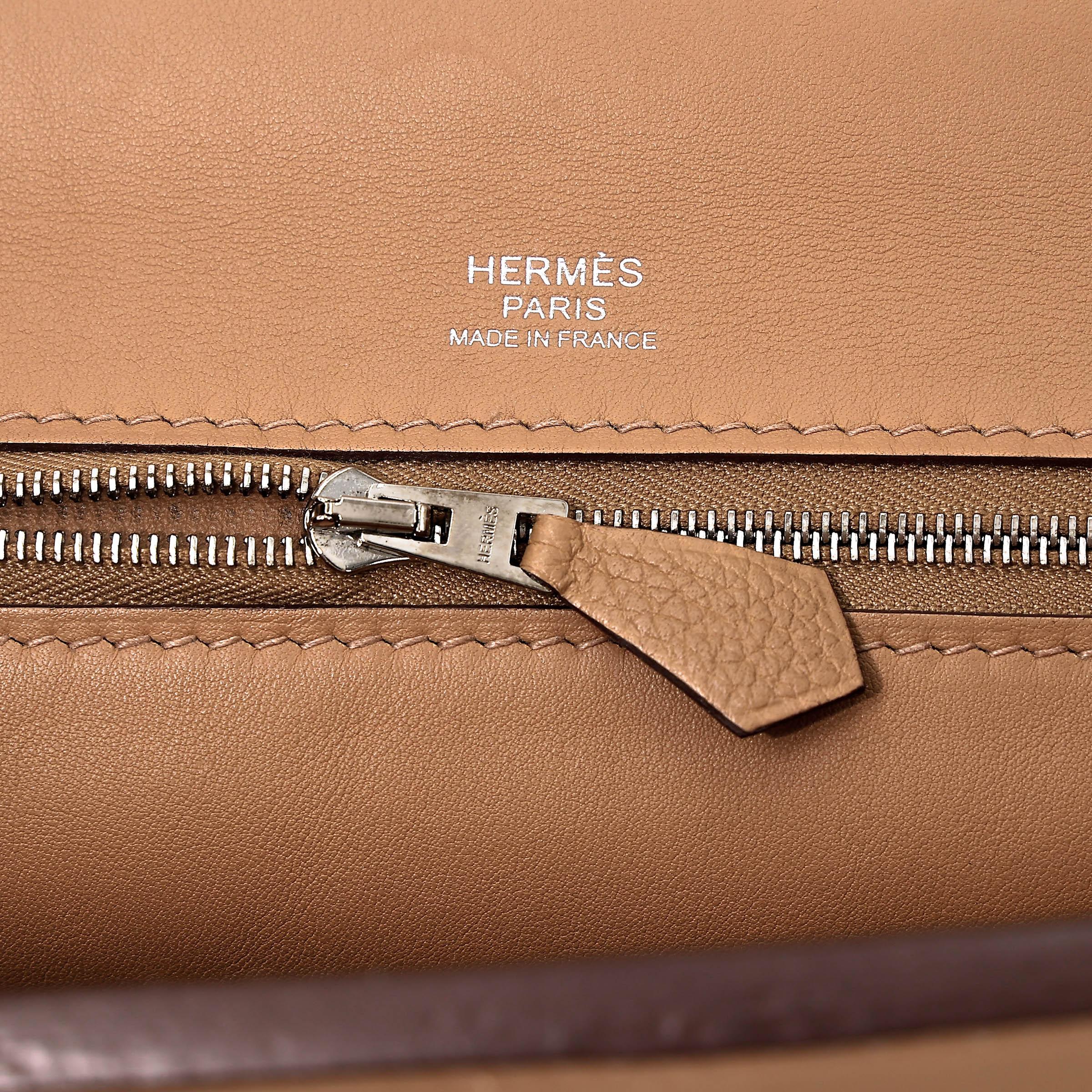 Very Good ( Rank A) HERMÈS 24/24 - 29 Biscuit (4B) Taurillon Maurice Palladium hardware Z (2021) - 21
