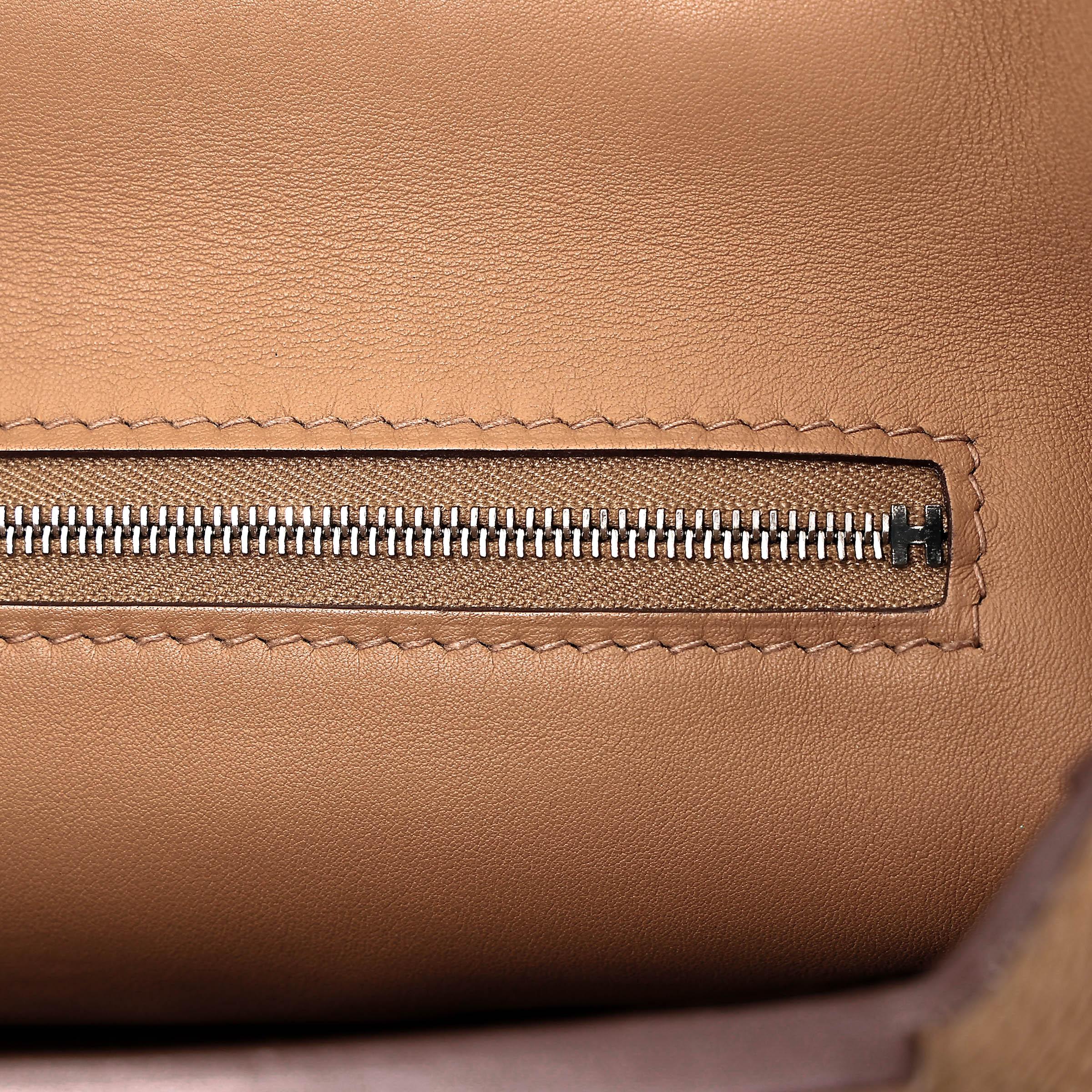 Very Good ( Rank A) HERMÈS 24/24 - 29 Biscuit (4B) Taurillon Maurice Palladium hardware Z (2021) - 22