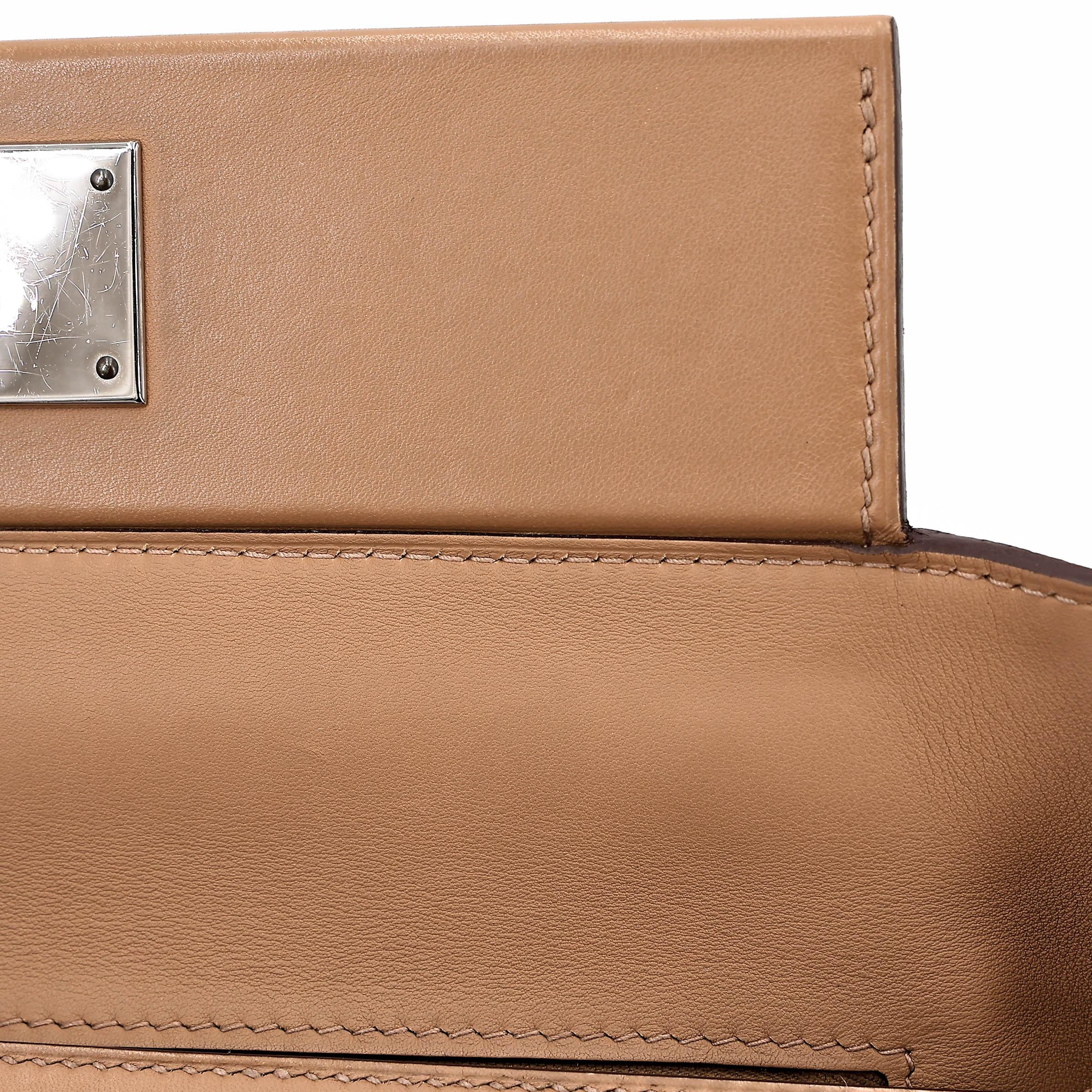 Very Good ( Rank A) HERMÈS 24/24 - 29 Biscuit (4B) Taurillon Maurice Palladium hardware Z (2021) - 19