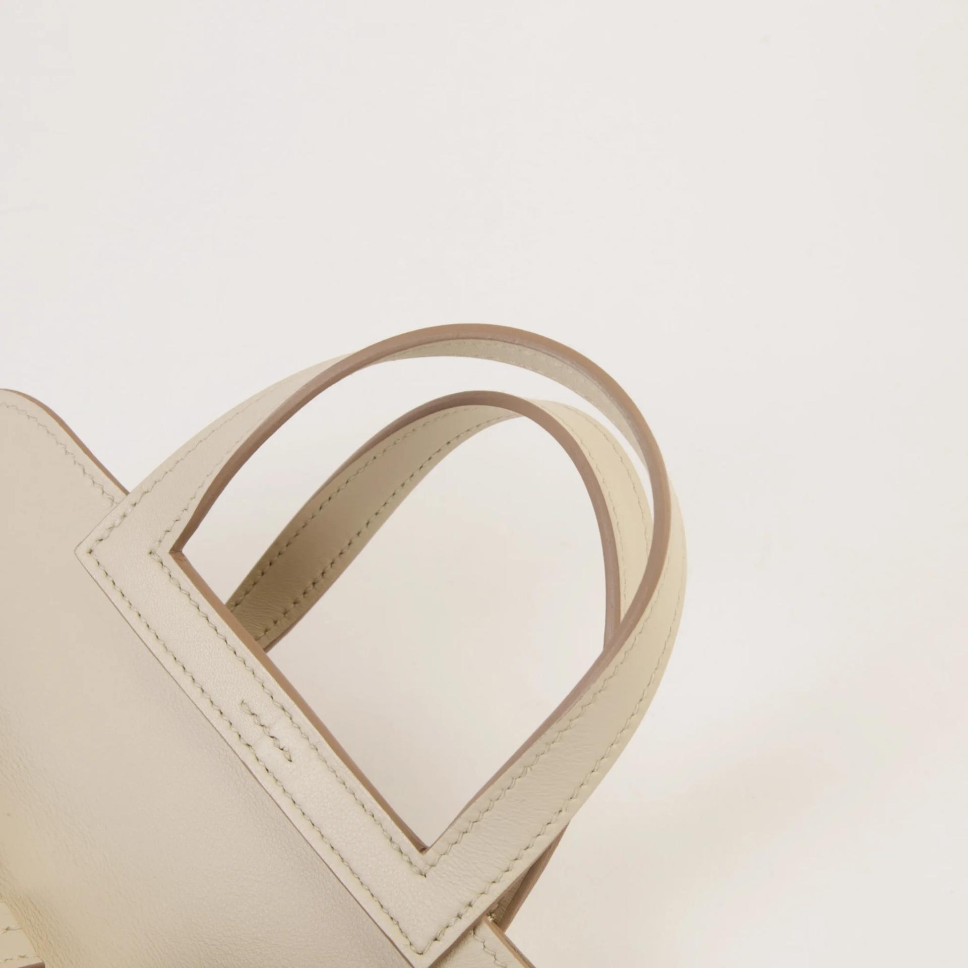 ランク A HERMÈS エルメス アルザンミニ ベトン (8L) スイフト シルバー金具 W刻印 (2024) - 3