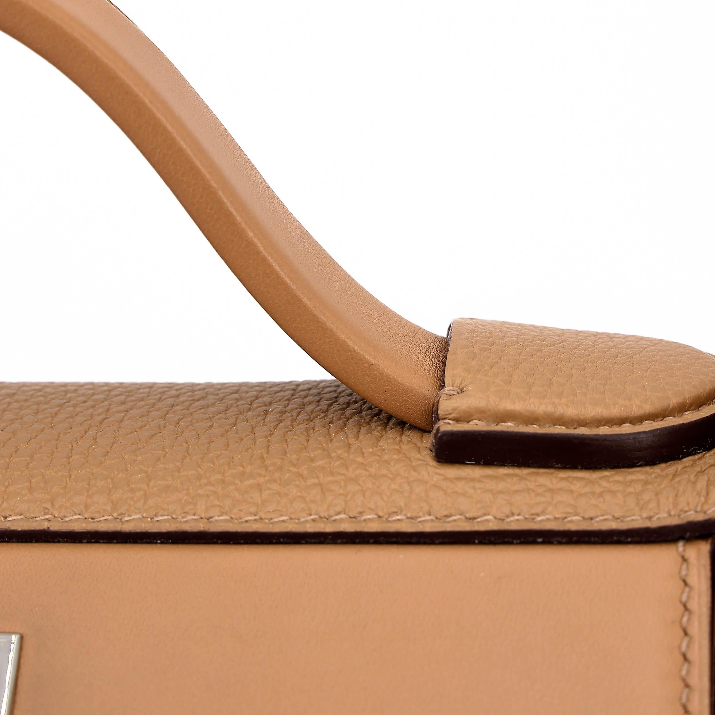 Very Good ( Rank A) HERMÈS 24/24 - 29 Biscuit (4B) Taurillon Maurice Palladium hardware Z (2021) - 14