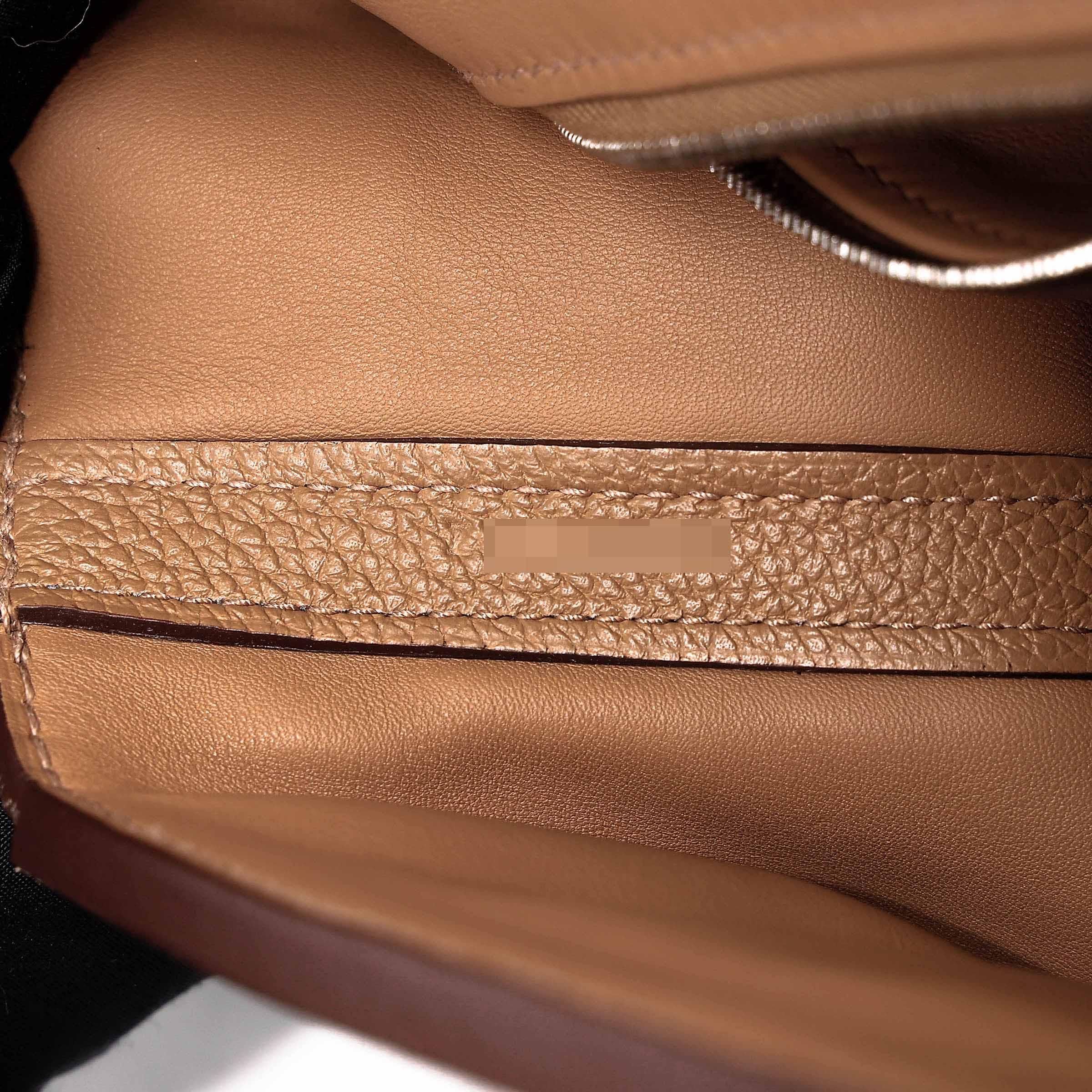 Very Good ( Rank A) HERMÈS 24/24 - 29 Biscuit (4B) Taurillon Maurice Palladium hardware Z (2021) - 23