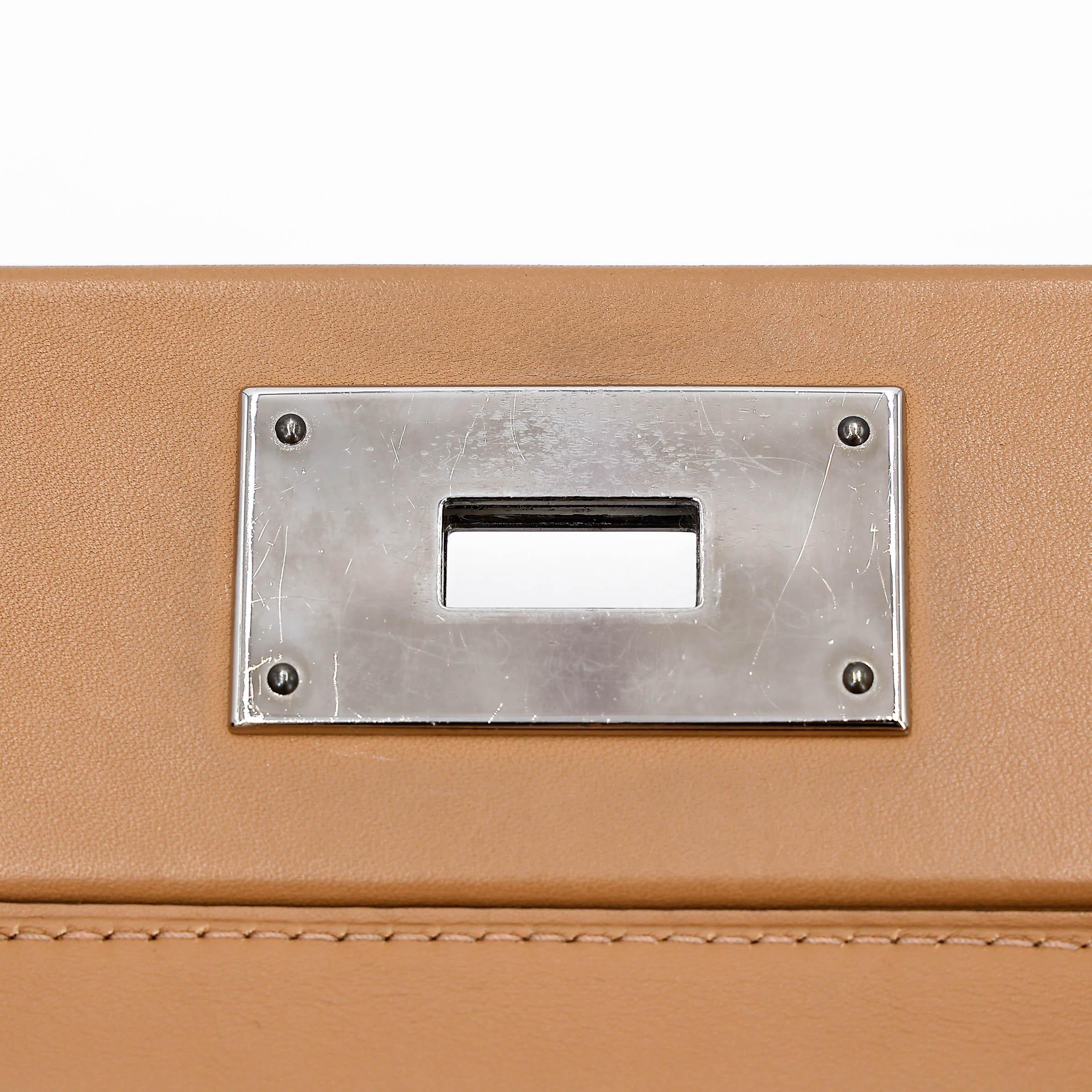 Very Good ( Rank A) HERMÈS 24/24 - 29 Biscuit (4B) Taurillon Maurice Palladium hardware Z (2021) - 10