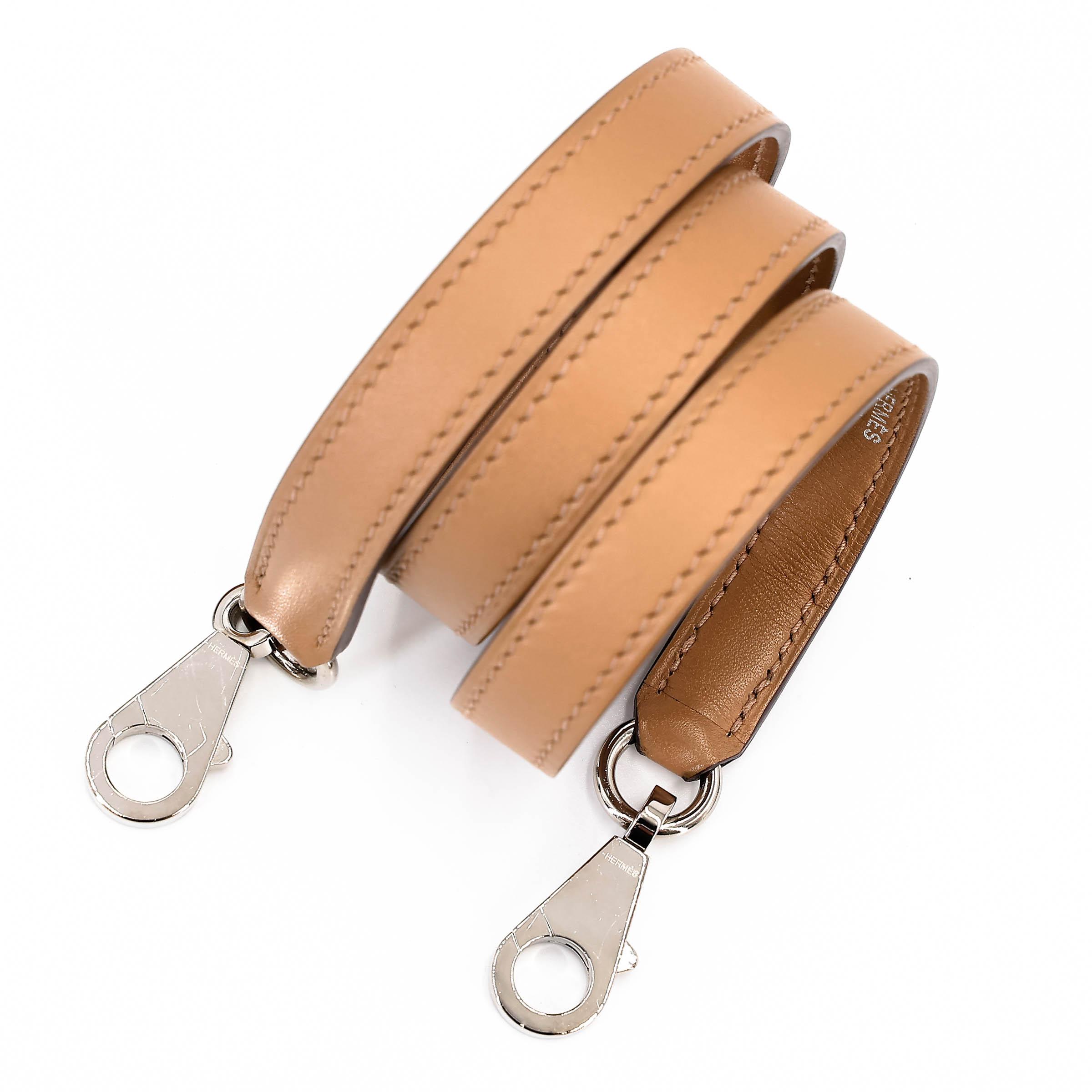 Very Good ( Rank A) HERMÈS 24/24 - 29 Biscuit (4B) Taurillon Maurice Palladium hardware Z (2021) - 27