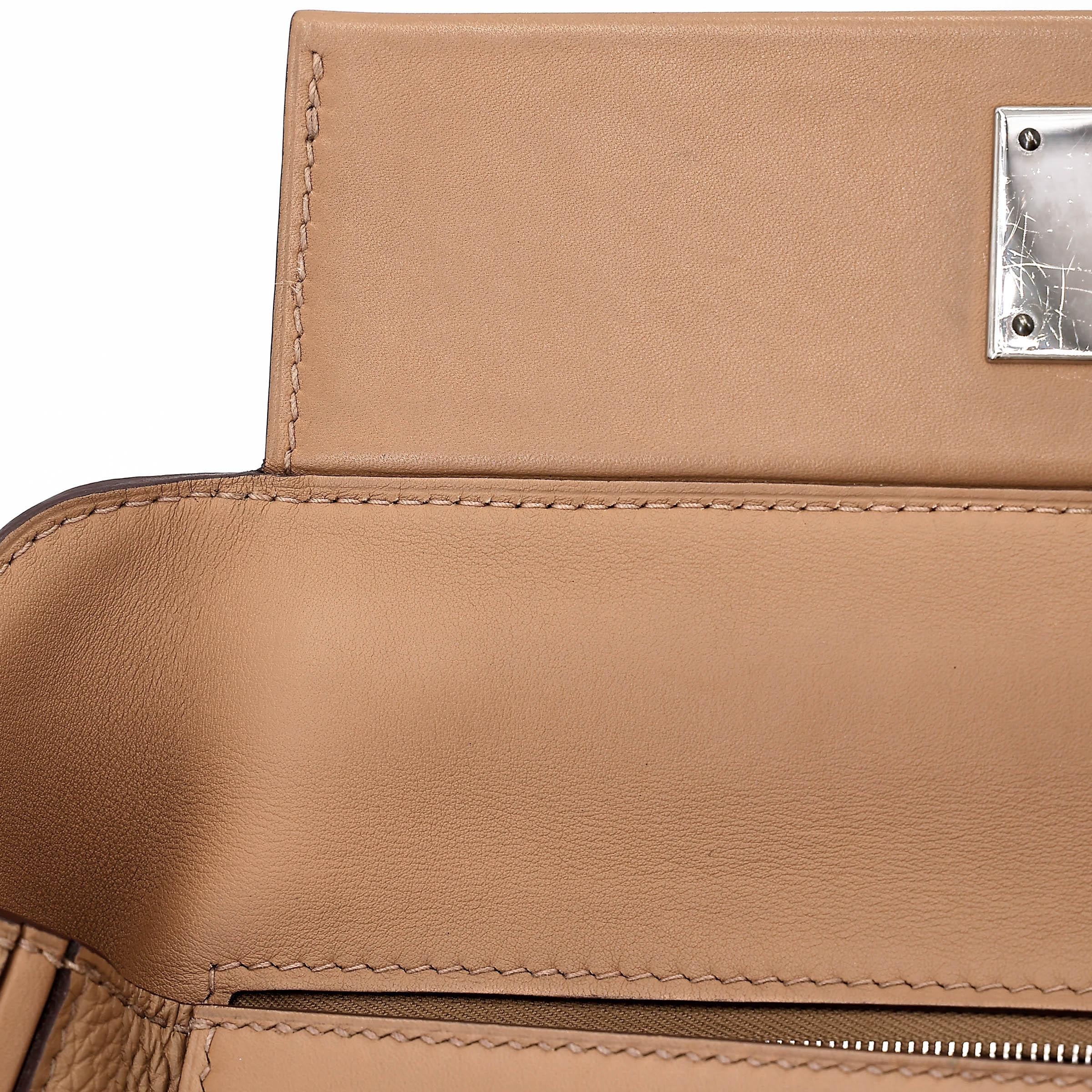 Very Good ( Rank A) HERMÈS 24/24 - 29 Biscuit (4B) Taurillon Maurice Palladium hardware Z (2021) - 20