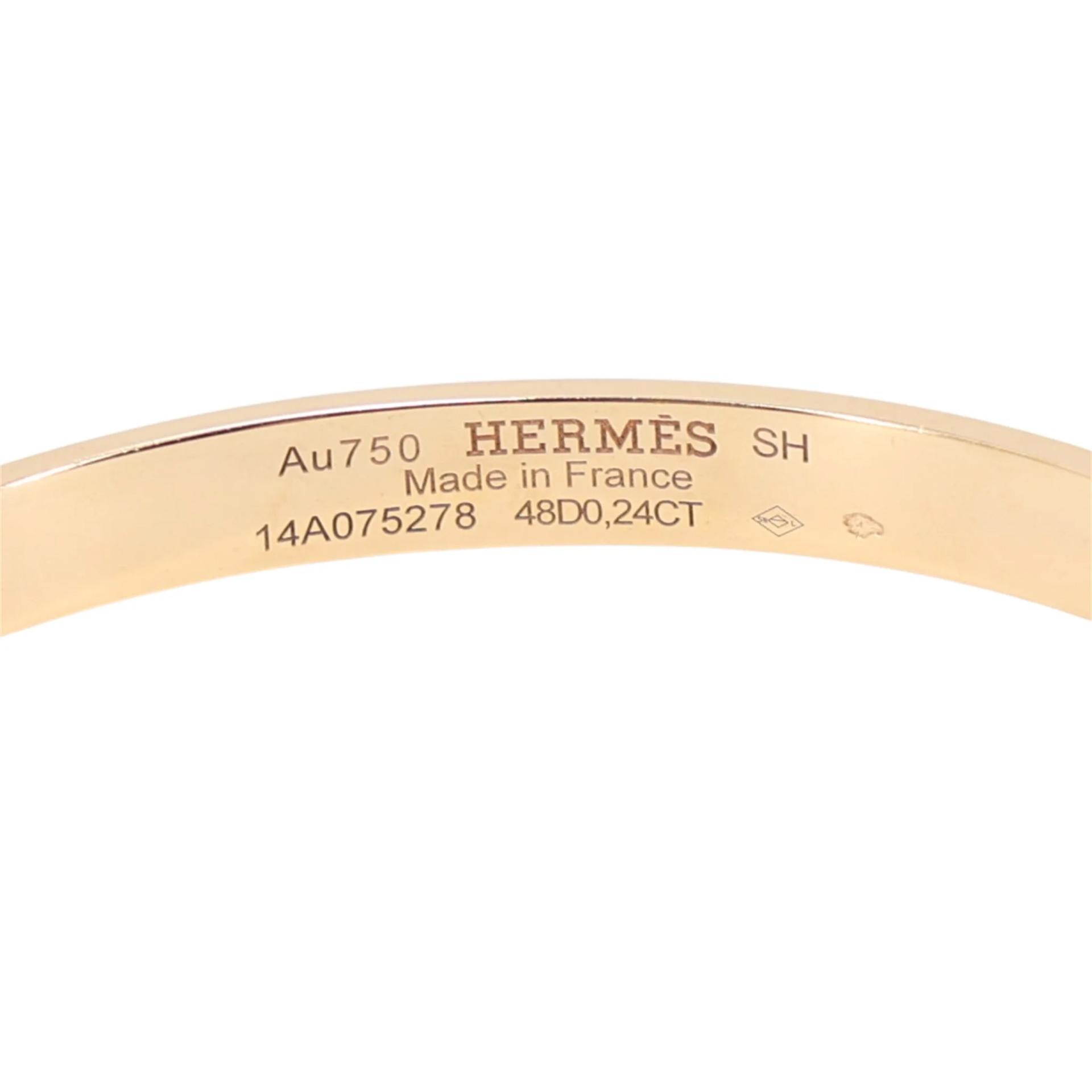 Very Good ( Rank A) HERMÈS Collier de chien bracelet, small model SH Rose Gold Rose Gold hardware - 7