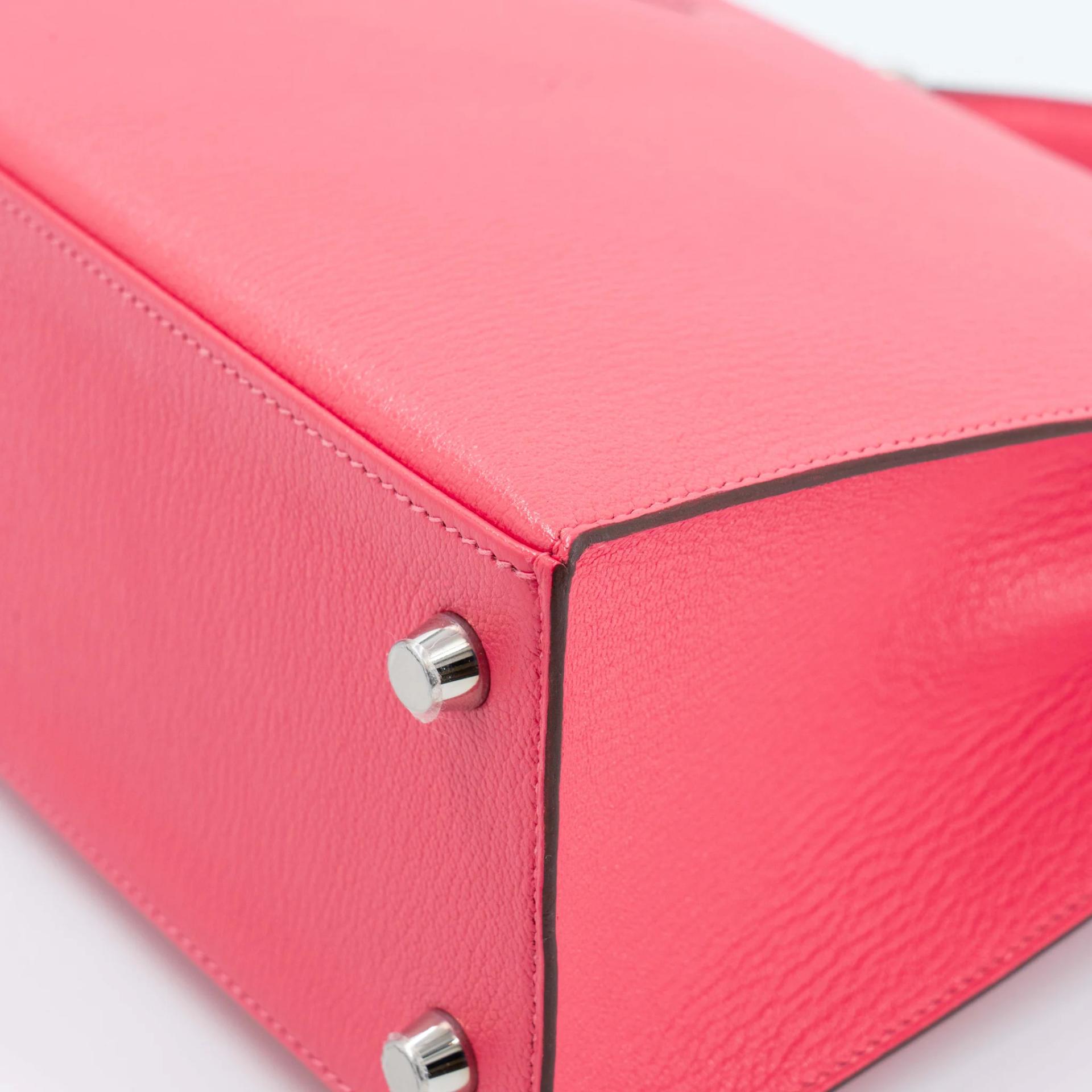 Unused ( Rank NS ) HERMÈS Kelly 25 Sellier Rose Lipstick (U5) Chevre Palladium hardware Y (2020) - 10