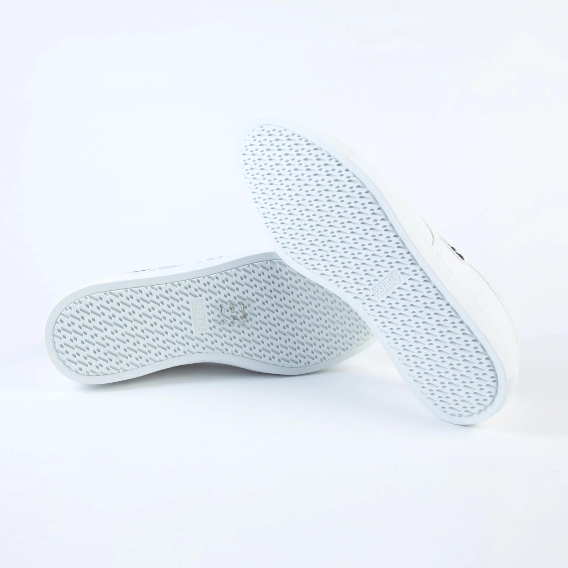 Unused ( Rank NS ) HERMÈS Innocent sneakers White Canvas Leather - 6