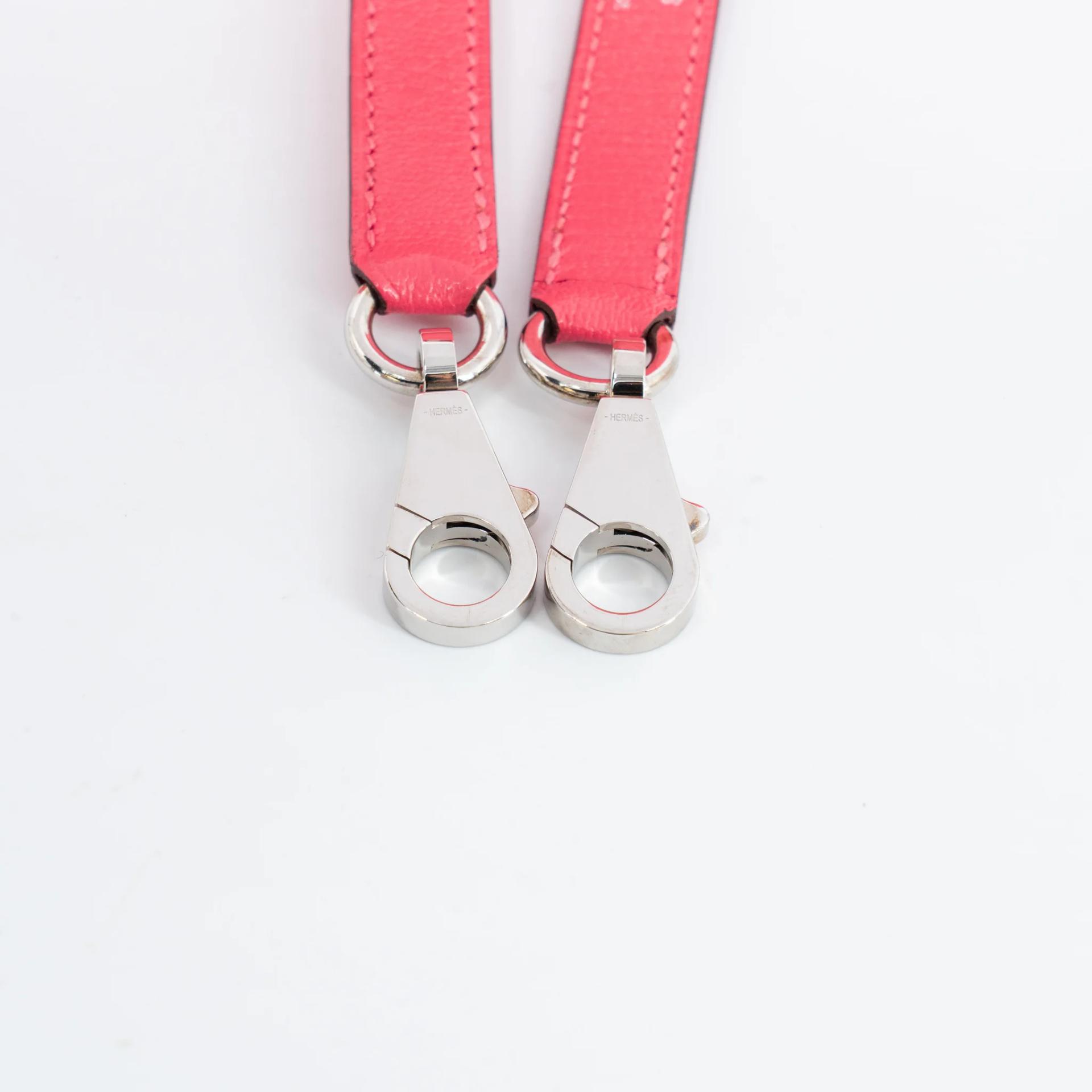 Unused ( Rank NS ) HERMÈS Kelly 25 Sellier Rose Lipstick (U5) Chevre Palladium hardware Y (2020) - 24