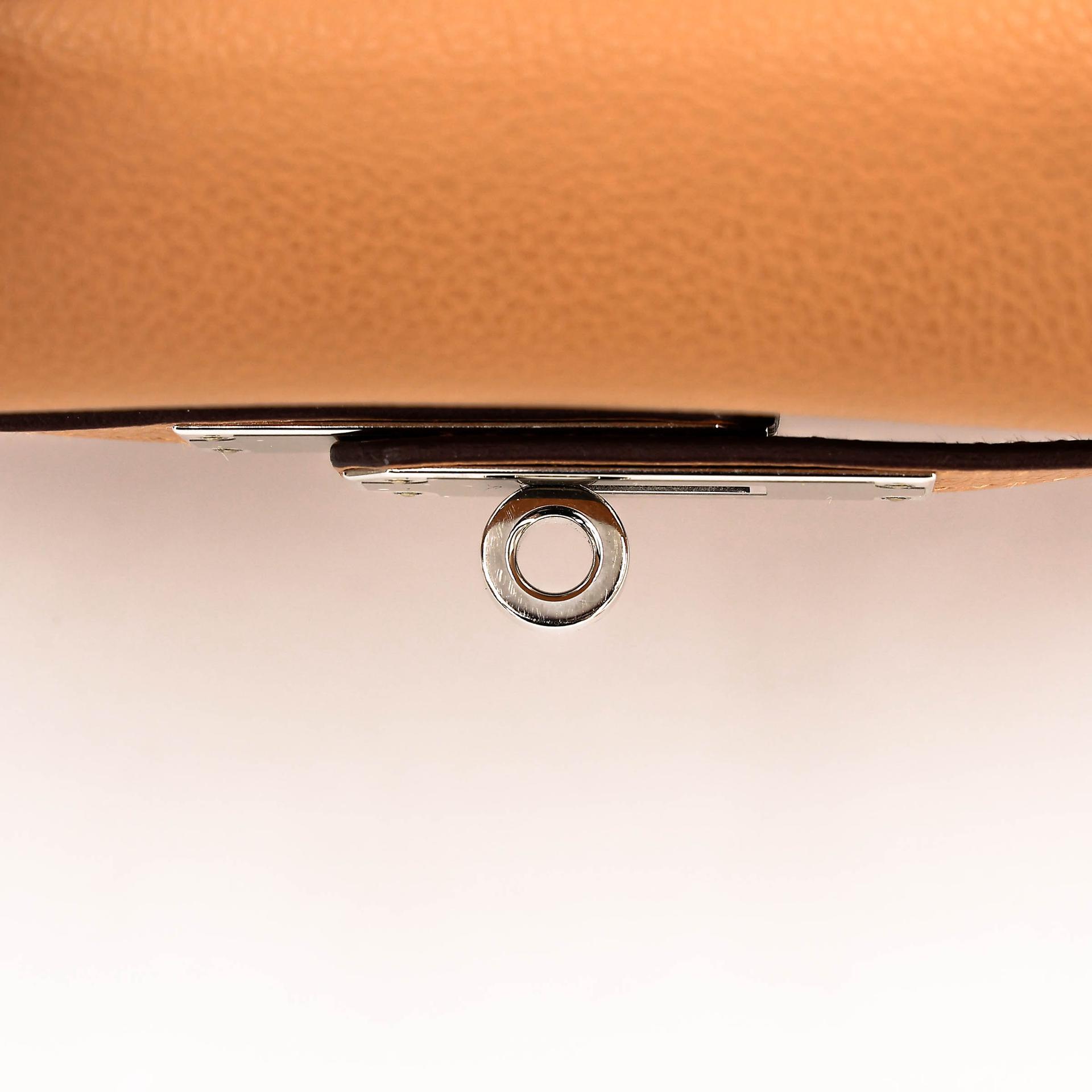 Very Good ( Rank A) HERMÈS Kelly 28 Verso Rose Azalee (8W) Sesame (2S) Evercolor Palladium hardware Z (2021) - 14