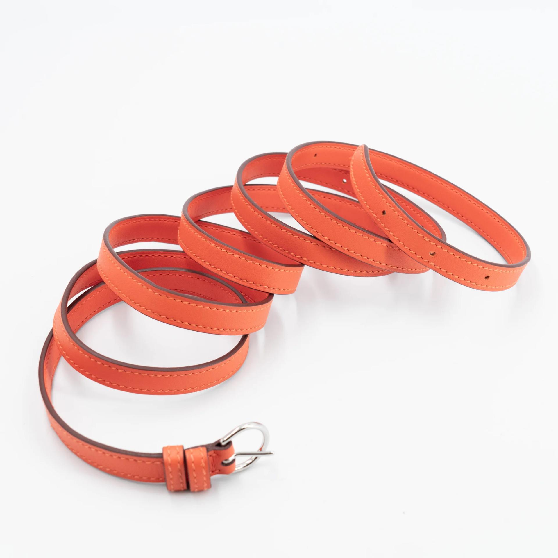 ランク SA HERMÈS エルメス ケリーダンス オレンジ (93) スイフト シルバー金具 W刻印 (2024) - 24