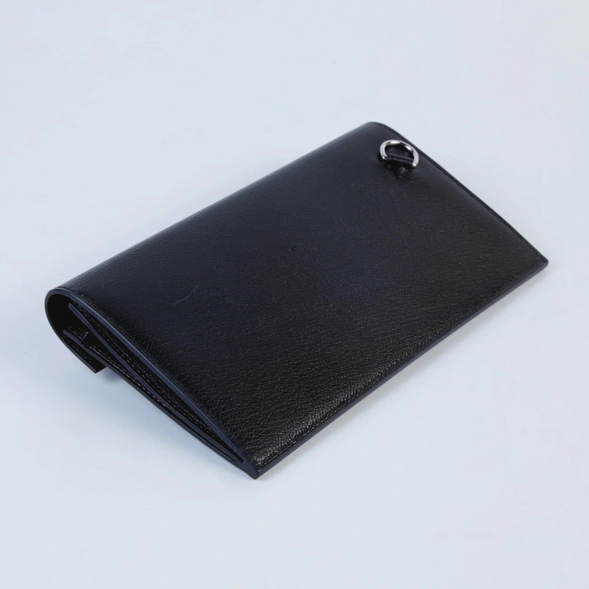 Brand New ( Rank N ) HERMÈS Kelly Pocket Long wallet Noir (89) Chamkila Palladium hardware K (2025) - 5