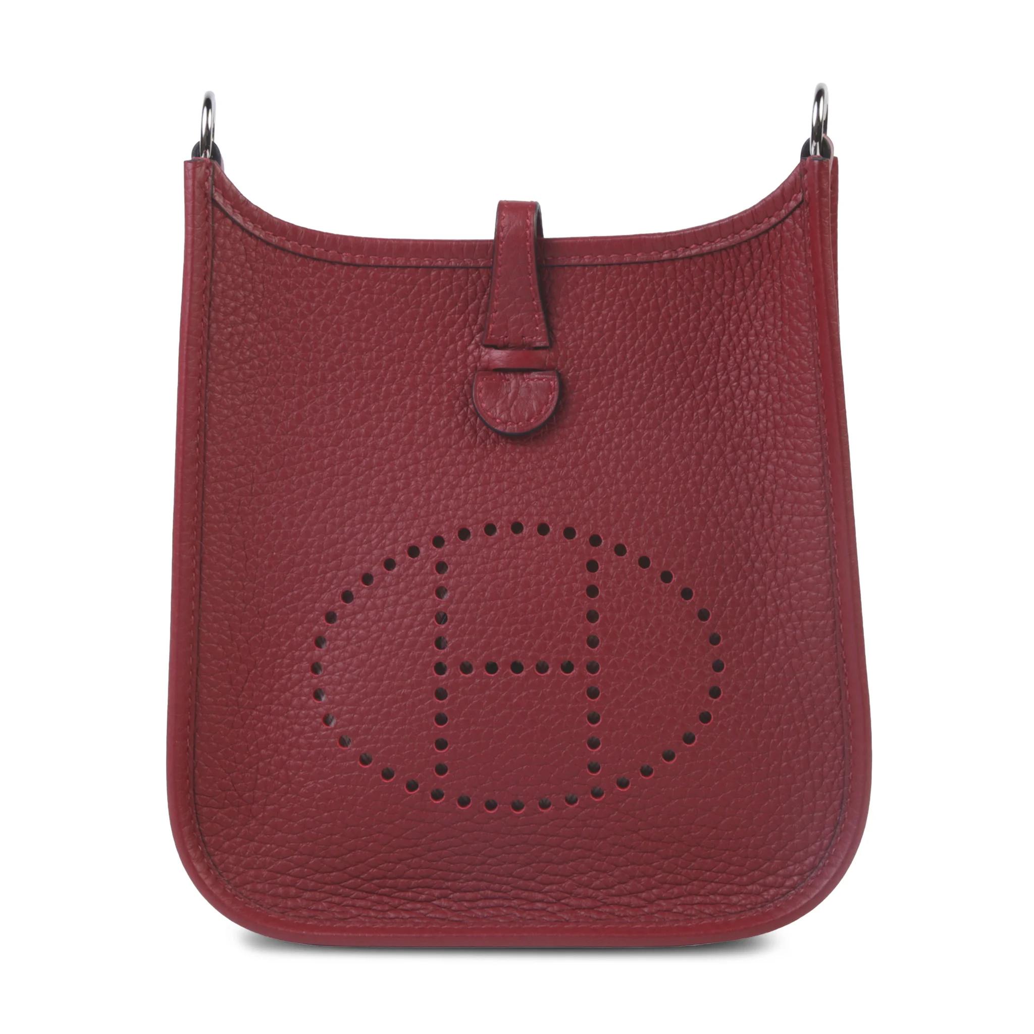 ランク NS 未使用品 HERMÈS エルメス エブリンTPM バンドリエール89cm ルージュアッシュ (55) トリヨン シルバー金具 K刻印 (2025) - 1