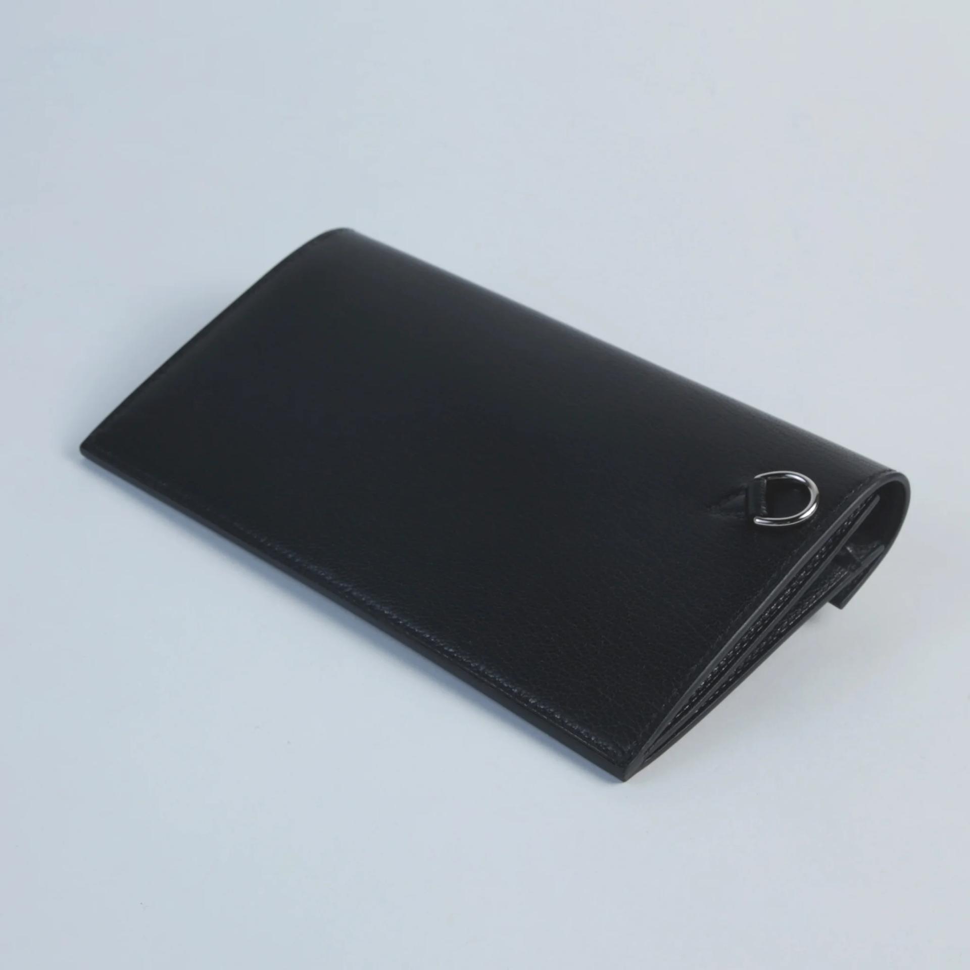 Brand New ( Rank N ) HERMÈS Kelly Pocket Long wallet Noir (89) Chamkila Palladium hardware K (2025) - 6