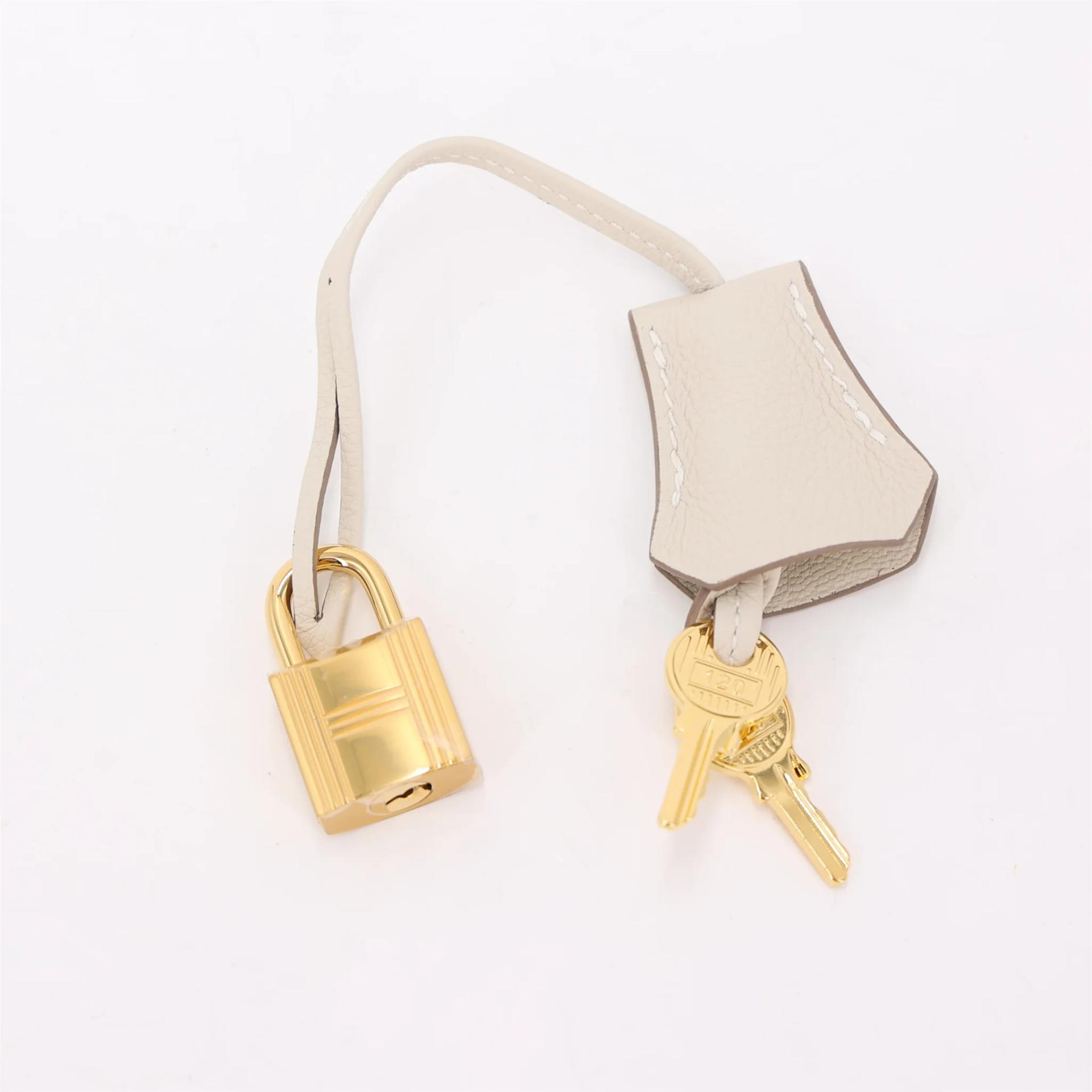Brand New ( Rank N ) HERMÈS Birkin 25 Craie (10) Togo Gold hardware K (2025) - 17
