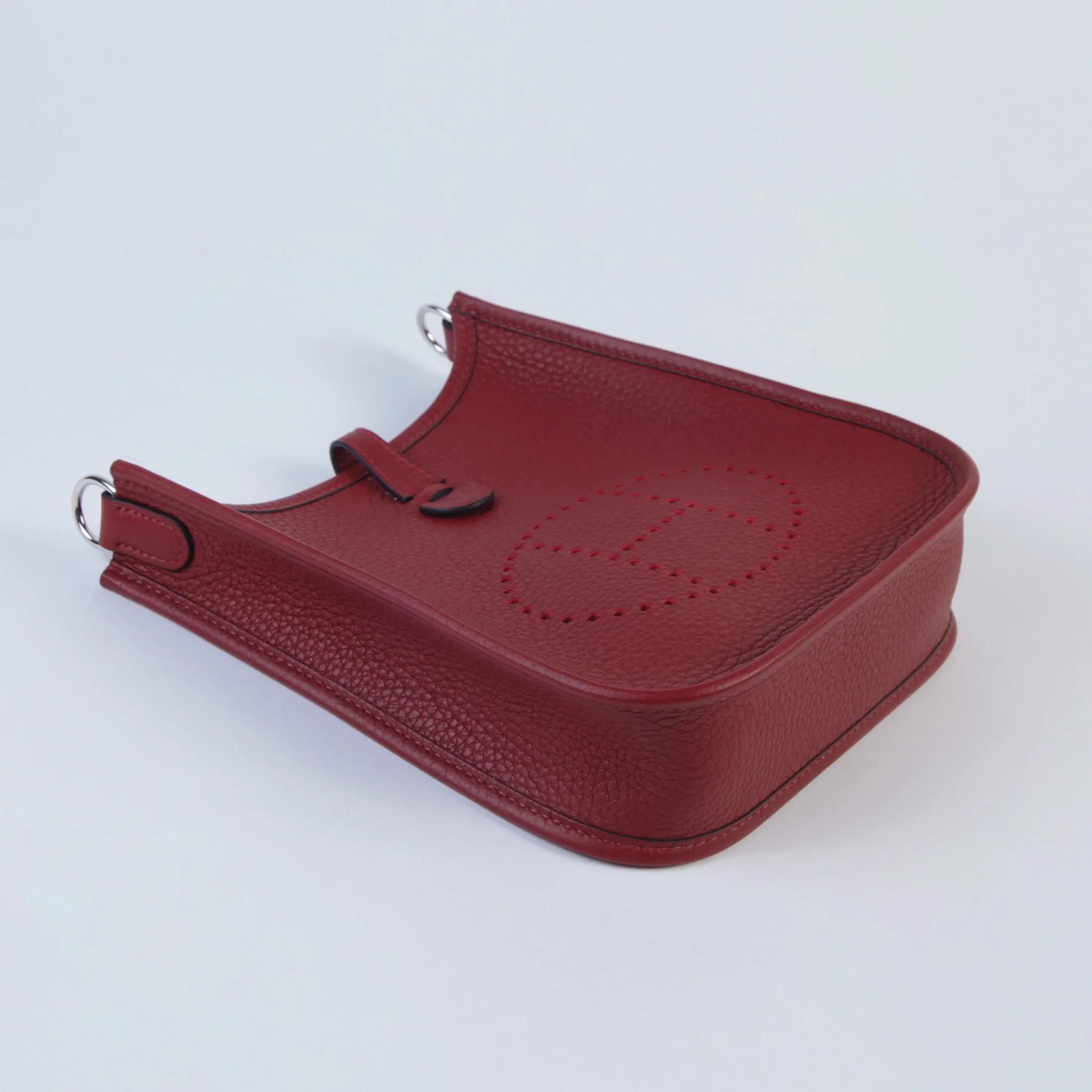 ランク NS 未使用品 HERMÈS エルメス エブリンTPM バンドリエール89cm ルージュアッシュ (55) トリヨン シルバー金具 K刻印 (2025) - 3