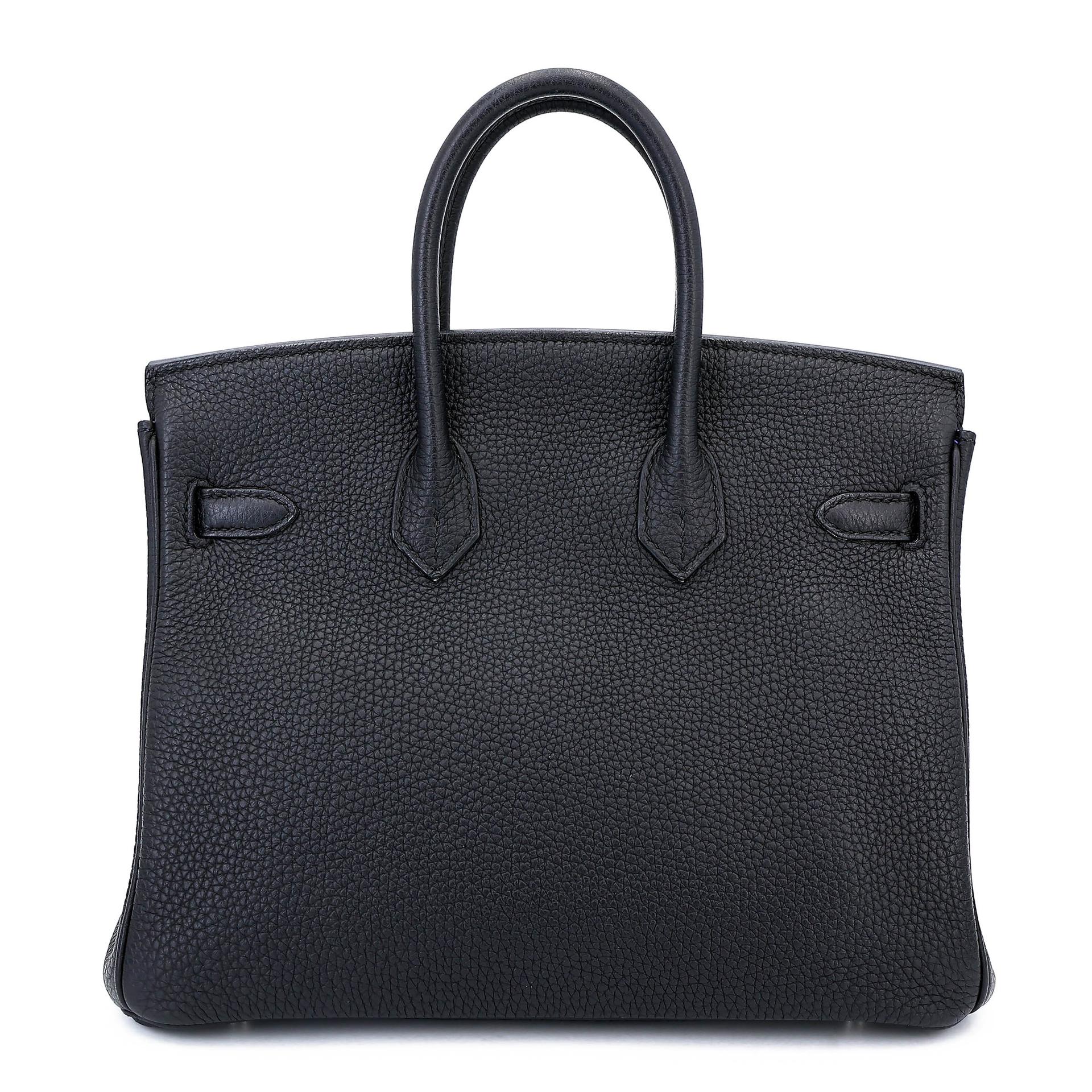 Birkin 25 Verso 89 黑色 Noir (Black) 73 寶石藍 Bleu Saphir