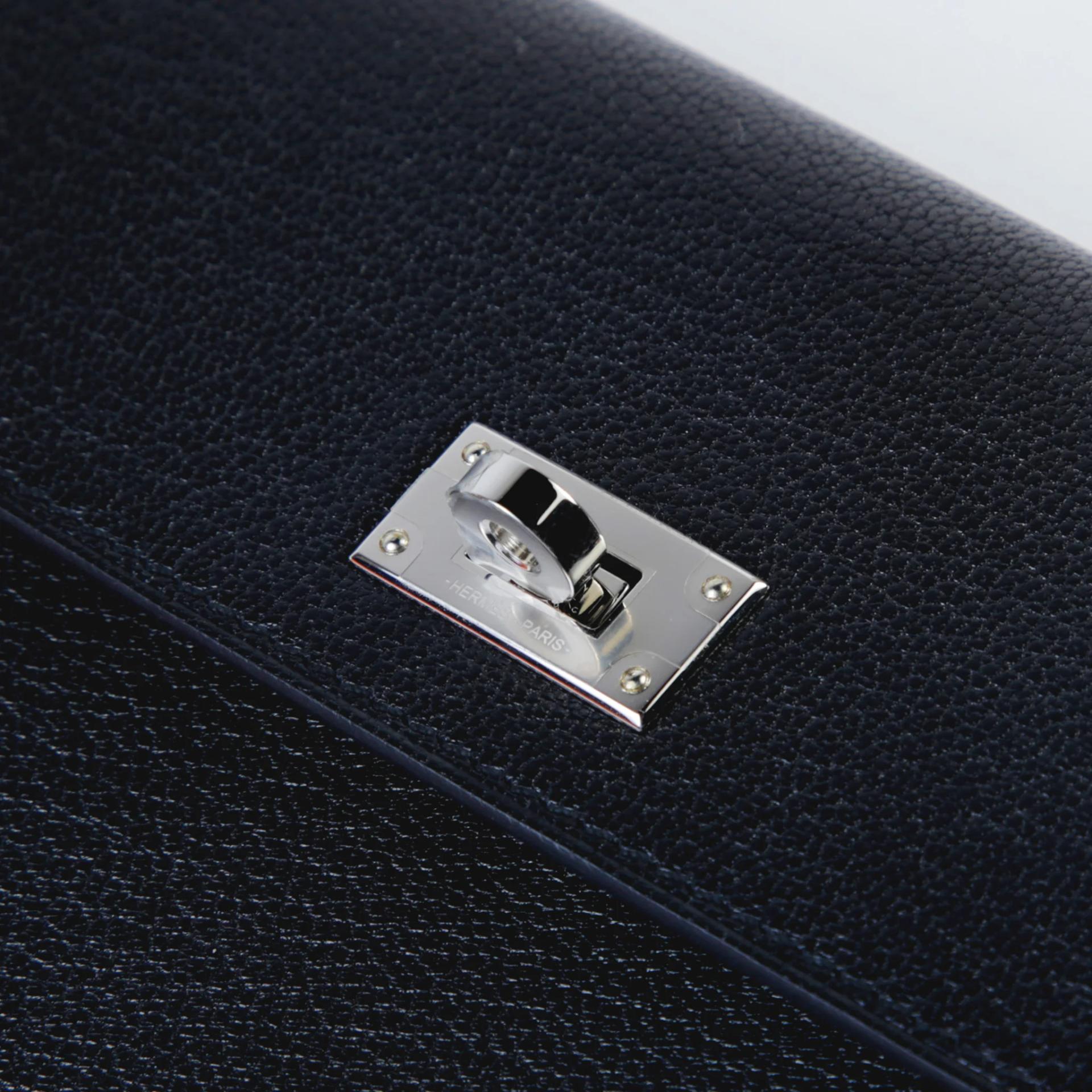 Brand New ( Rank N ) HERMÈS Kelly Pocket Long wallet Noir (89) Chamkila Palladium hardware K (2025) - 7