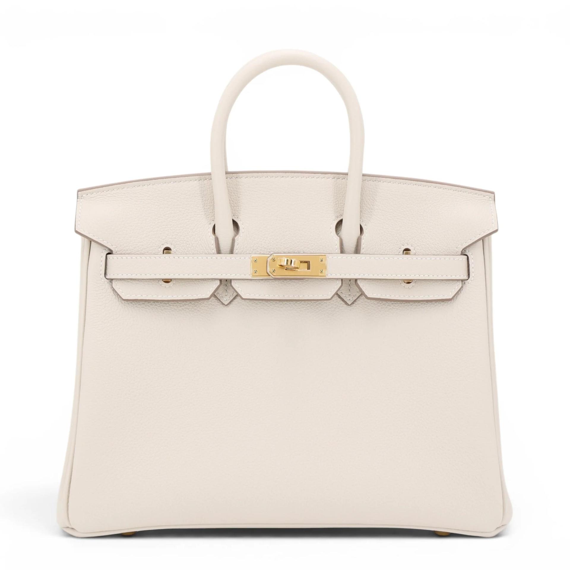 Brand New ( Rank N ) HERMÈS Birkin 25 Craie (10) Togo Gold hardware K (2025) - 1