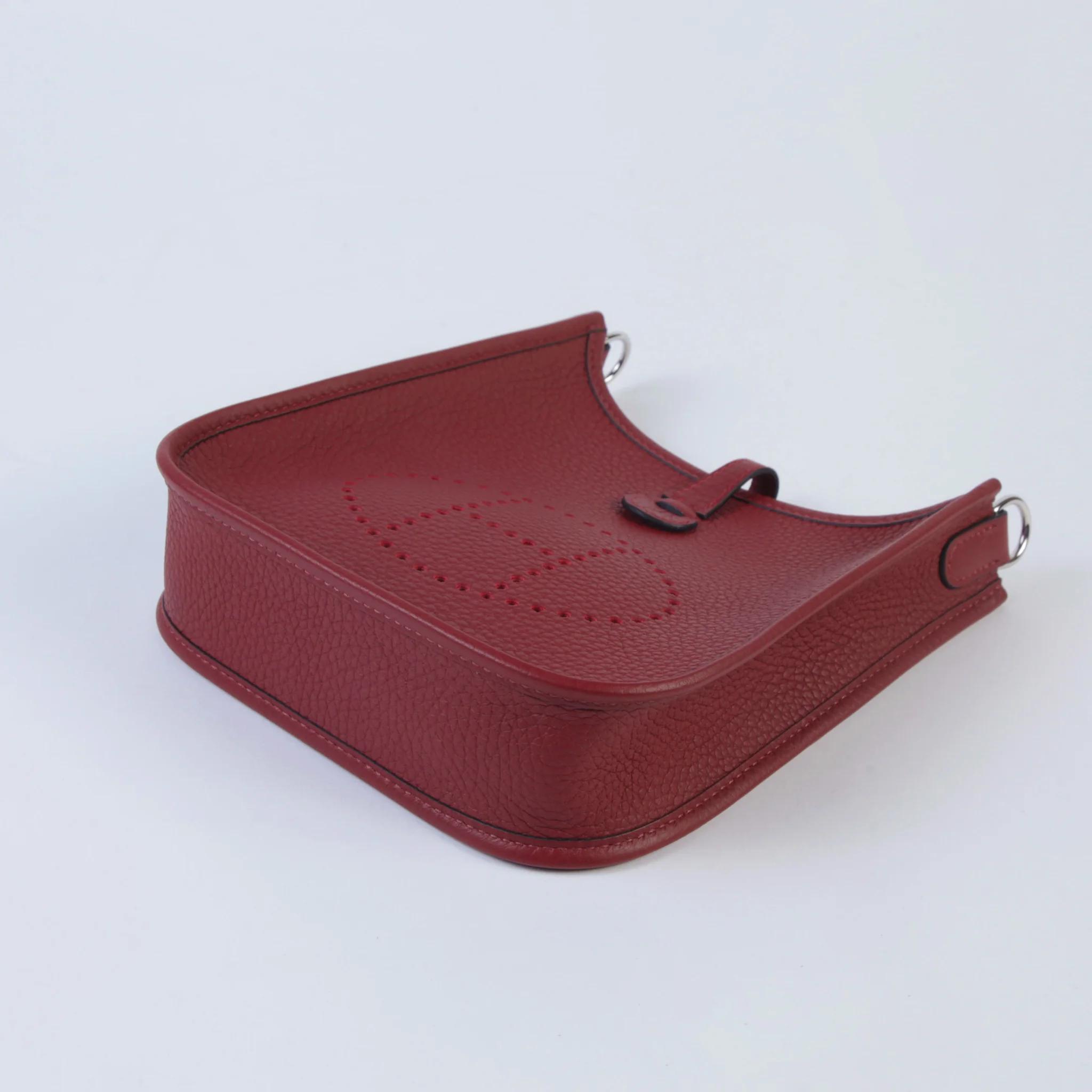 ランク NS 未使用品 HERMÈS エルメス エブリンTPM バンドリエール89cm ルージュアッシュ (55) トリヨン シルバー金具 K刻印 (2025) - 4